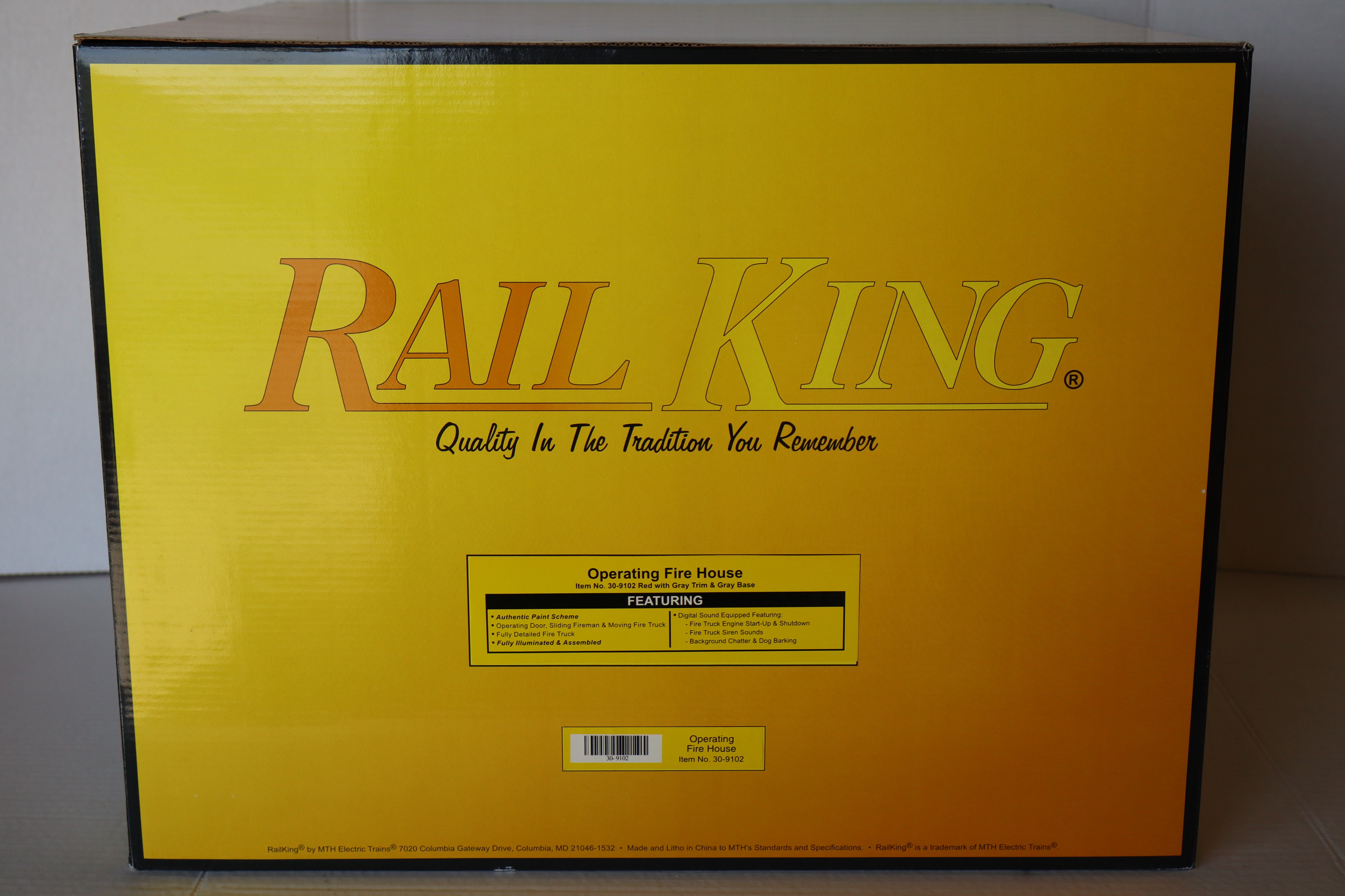 Rail King 30-9102 Operating Fire House-Second hand-M8191