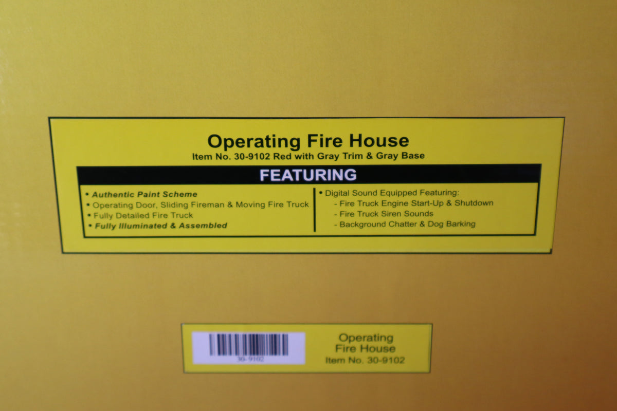 Rail King 30-9102 Operating Fire House-Second hand-M8191