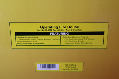 Rail King 30-9102 Operating Fire House-Second hand-M8191