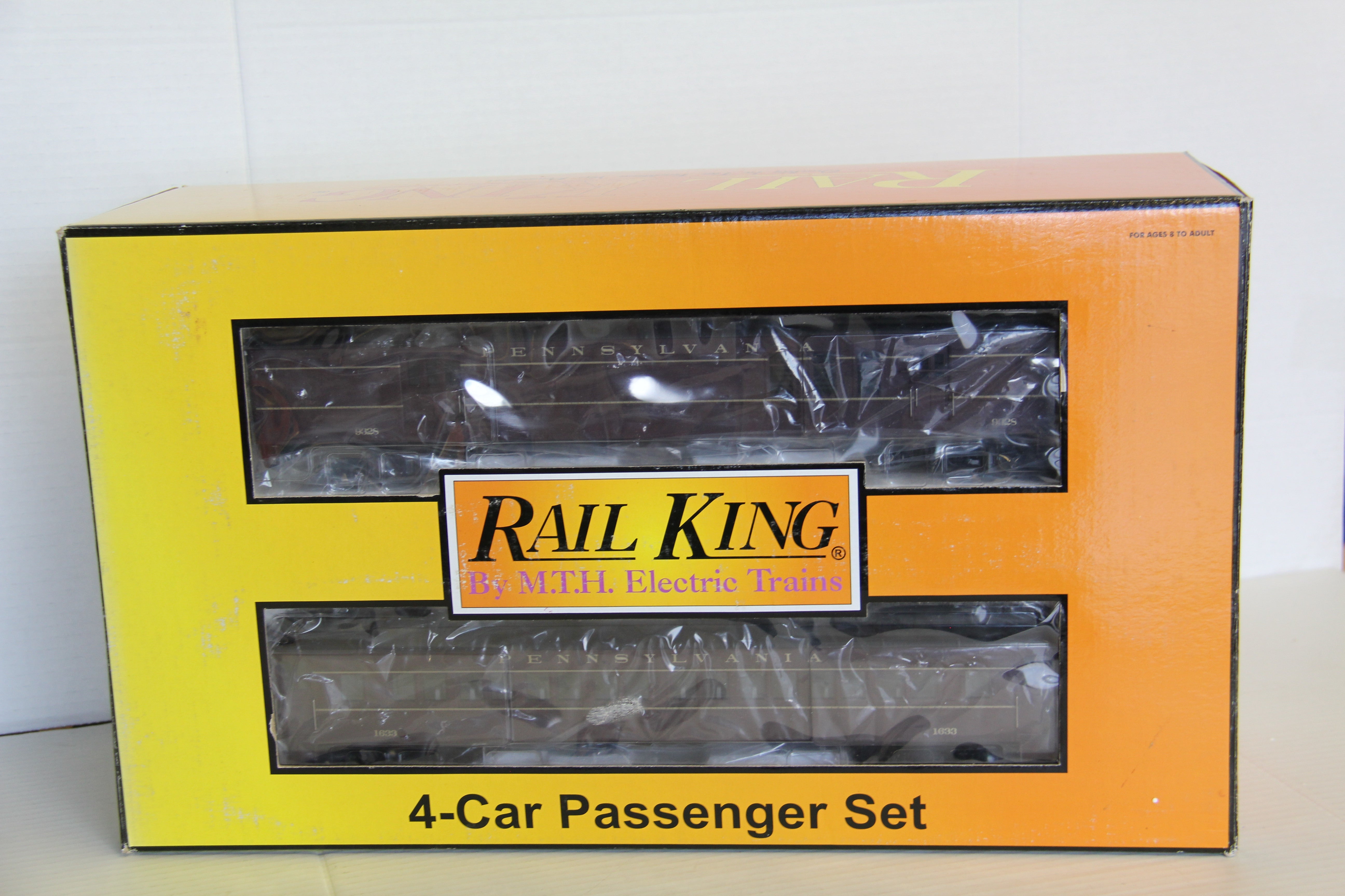 Rail King 30-6964 & 30-68149 Pennsylvania 60' Streamlined Passenger 6 Set-Second hand-M6897