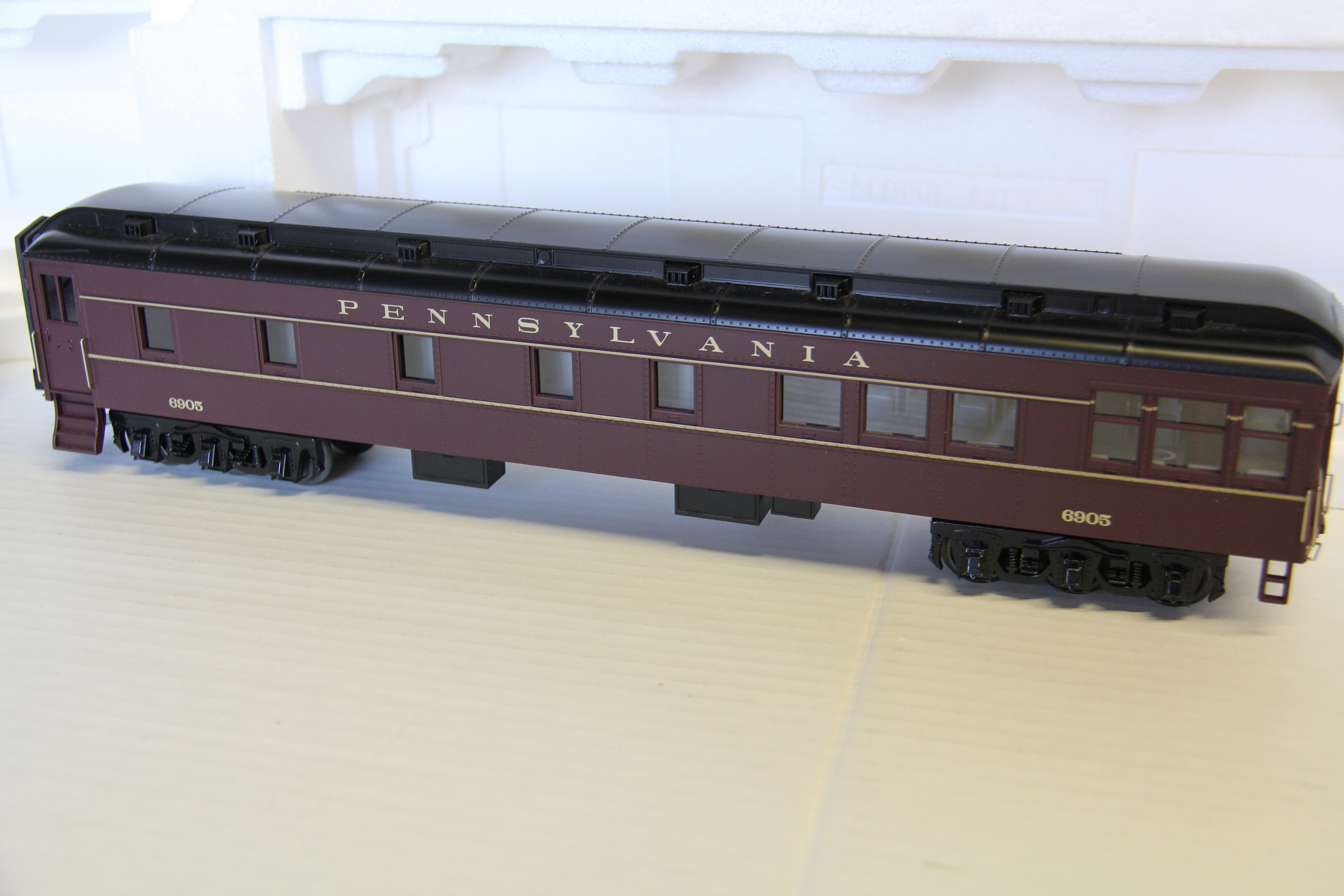 Rail King 30-6964 & 30-68149 Pennsylvania 60' Streamlined Passenger 6 Set-Second hand-M6897