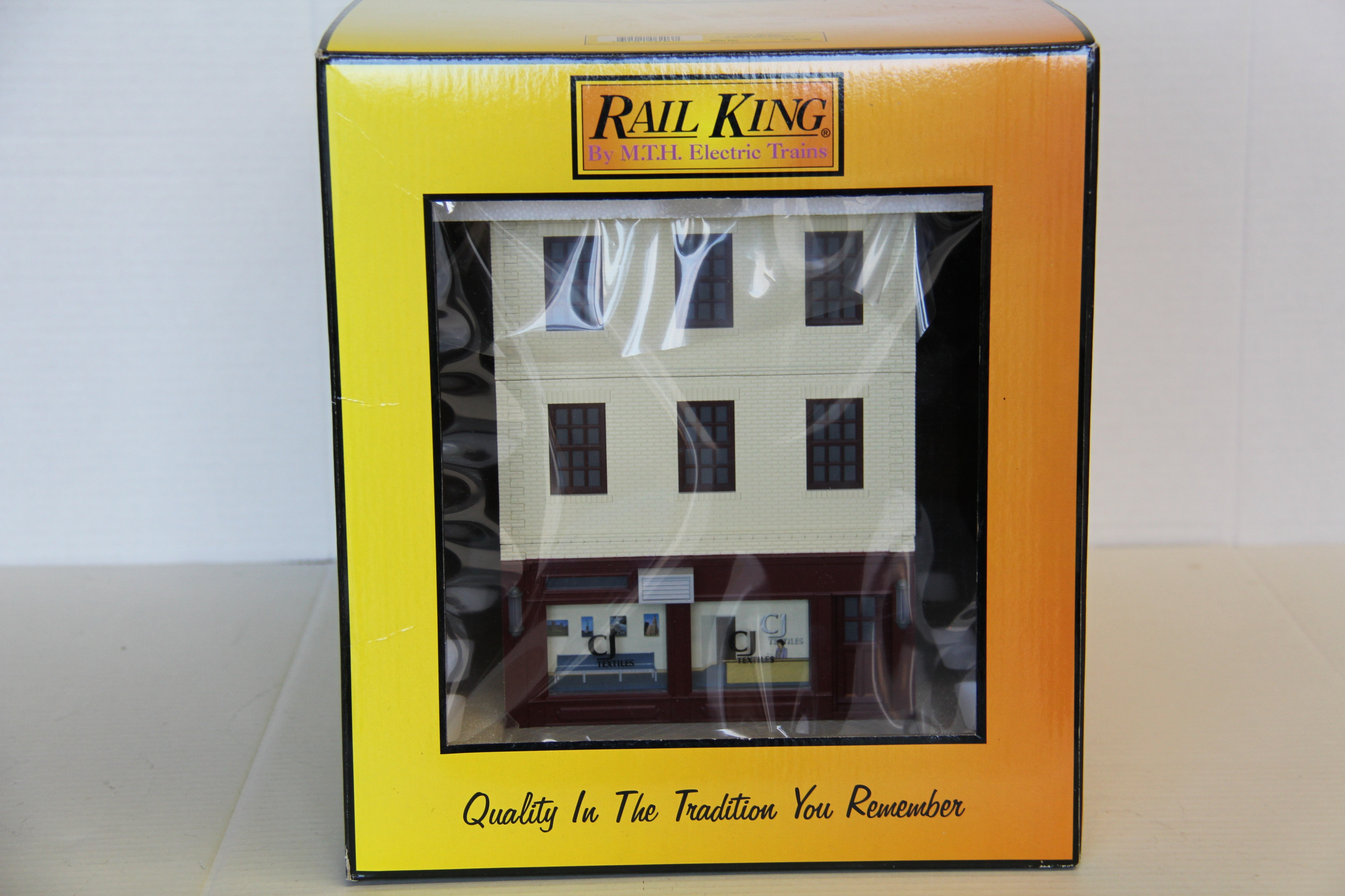 Rail King 30-9096 CJ's Textiles 2 Story City Factory-Second hand-M6903