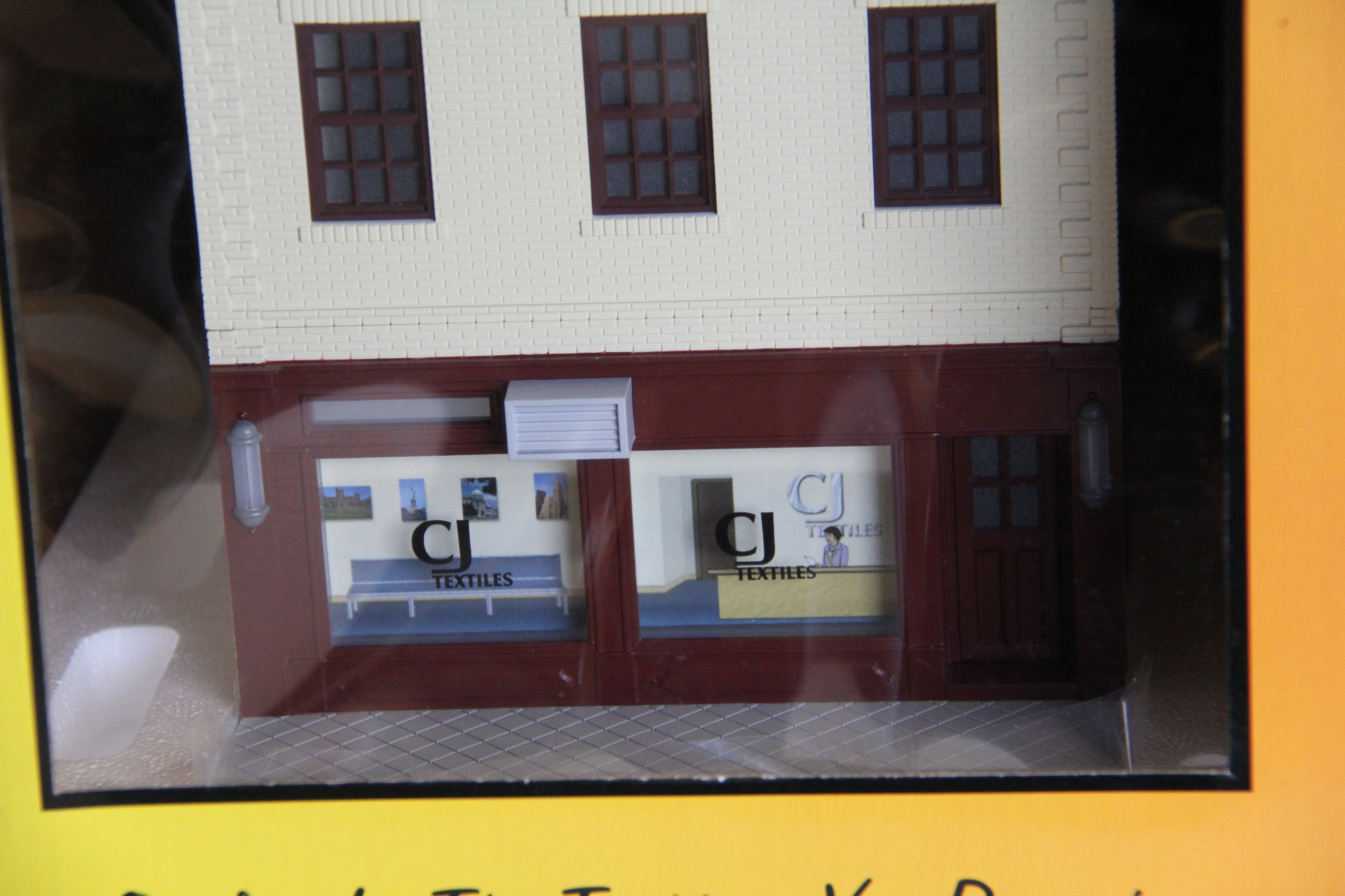 Rail King 30-9096 CJ's Textiles 2 Story City Factory-Second hand-M6903