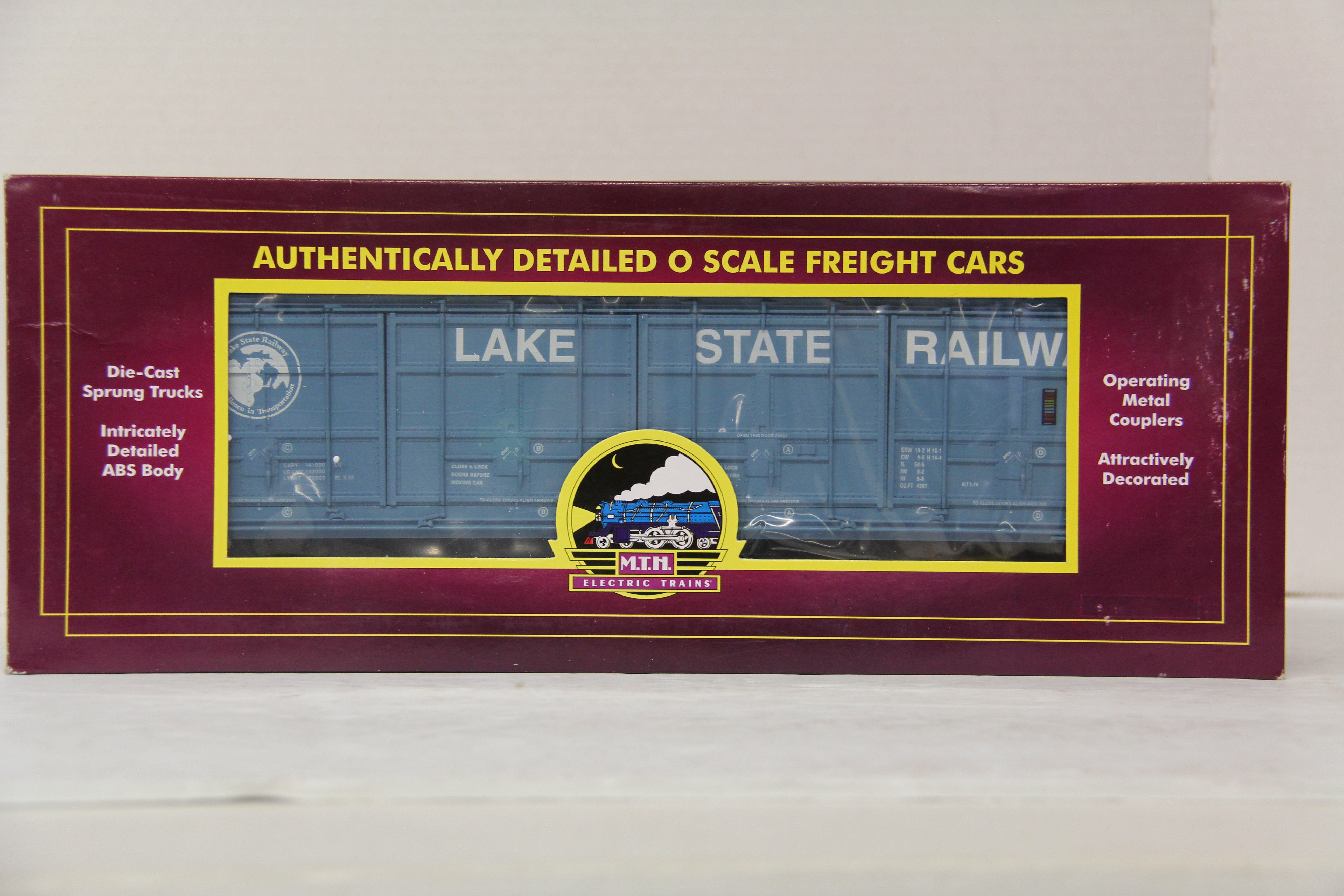 MTH 20-93681 Lake State Railway 55' All-Door Box Car-Second hand-M5499