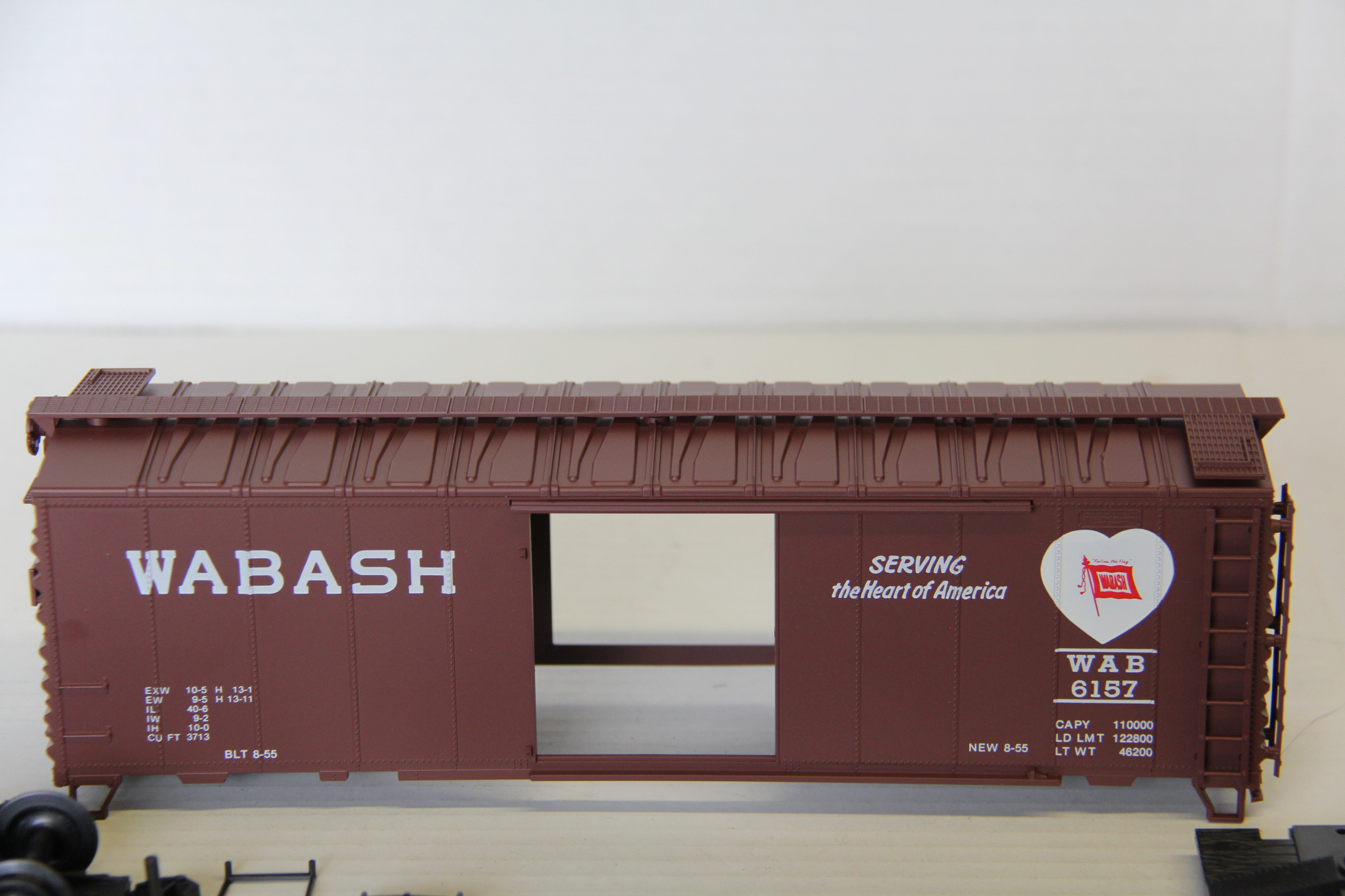 P & D Hobby Special Run Atlas 40' Box Car "Wabash" -Red #1-Second hand-M6908