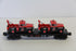 Geller Toy Trains Texaco Die-Cast Flat Car (2) Fire Chief Gasoline Tow Trucks-Second hand-M6914