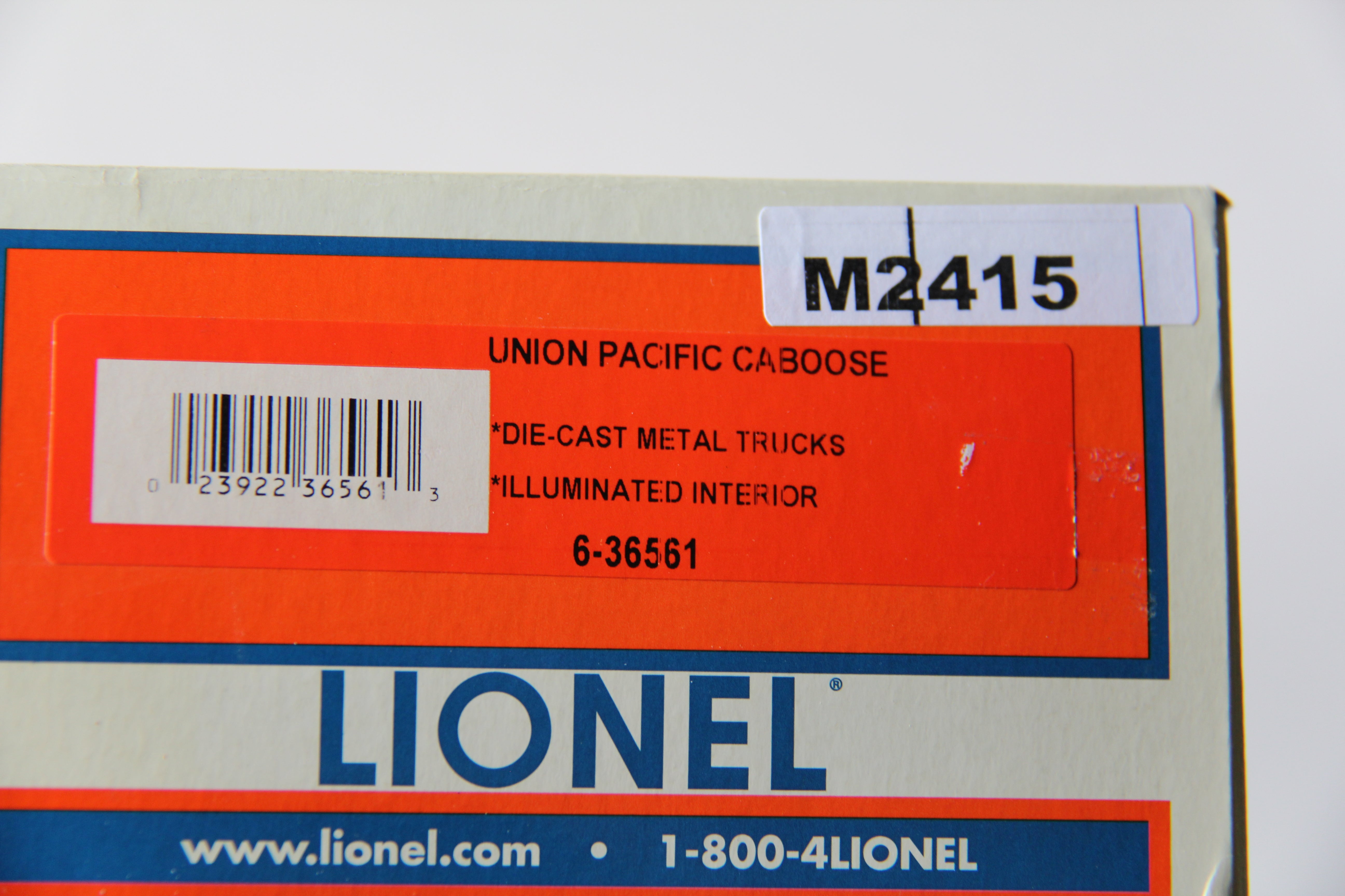 Lionel 6-36561 Union Pacific Caboose Diecast-Second hand-M2415