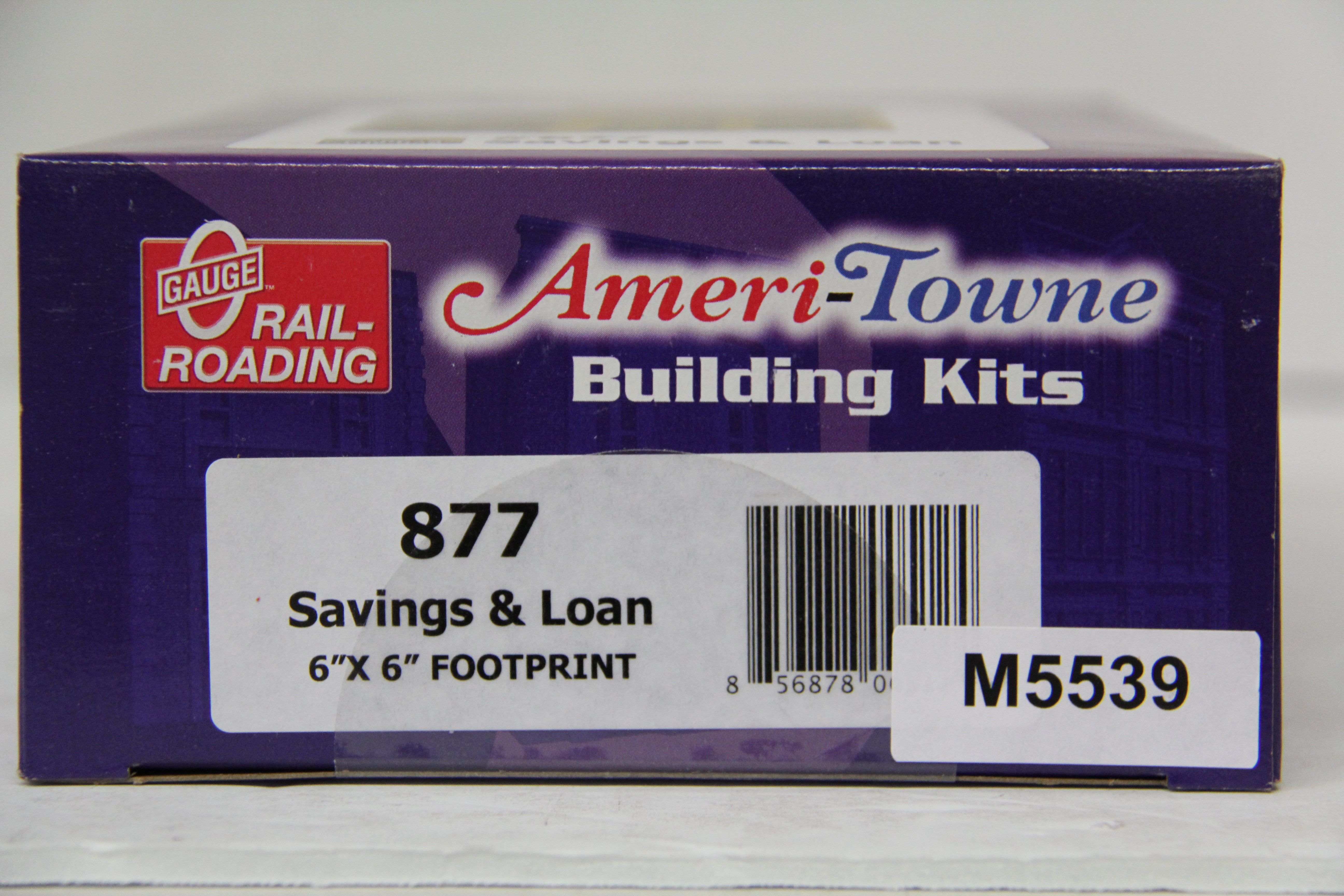 O-Gauge Railroading Ameri-Town Building Kits #877 Savings & Loan-Second hand-M5539