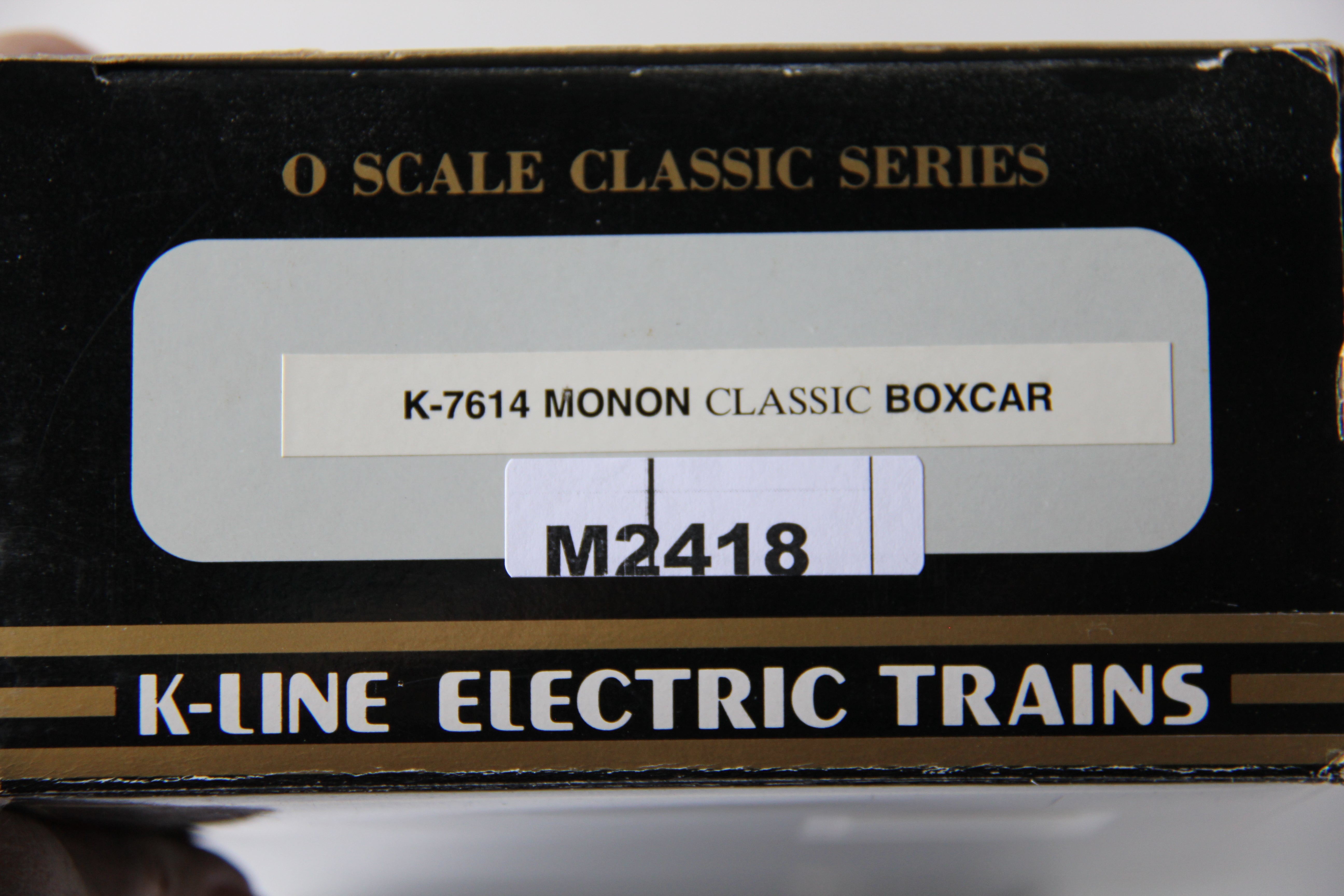 K-Line #K7614 Monon Classic Box Car-Second hand-M2418