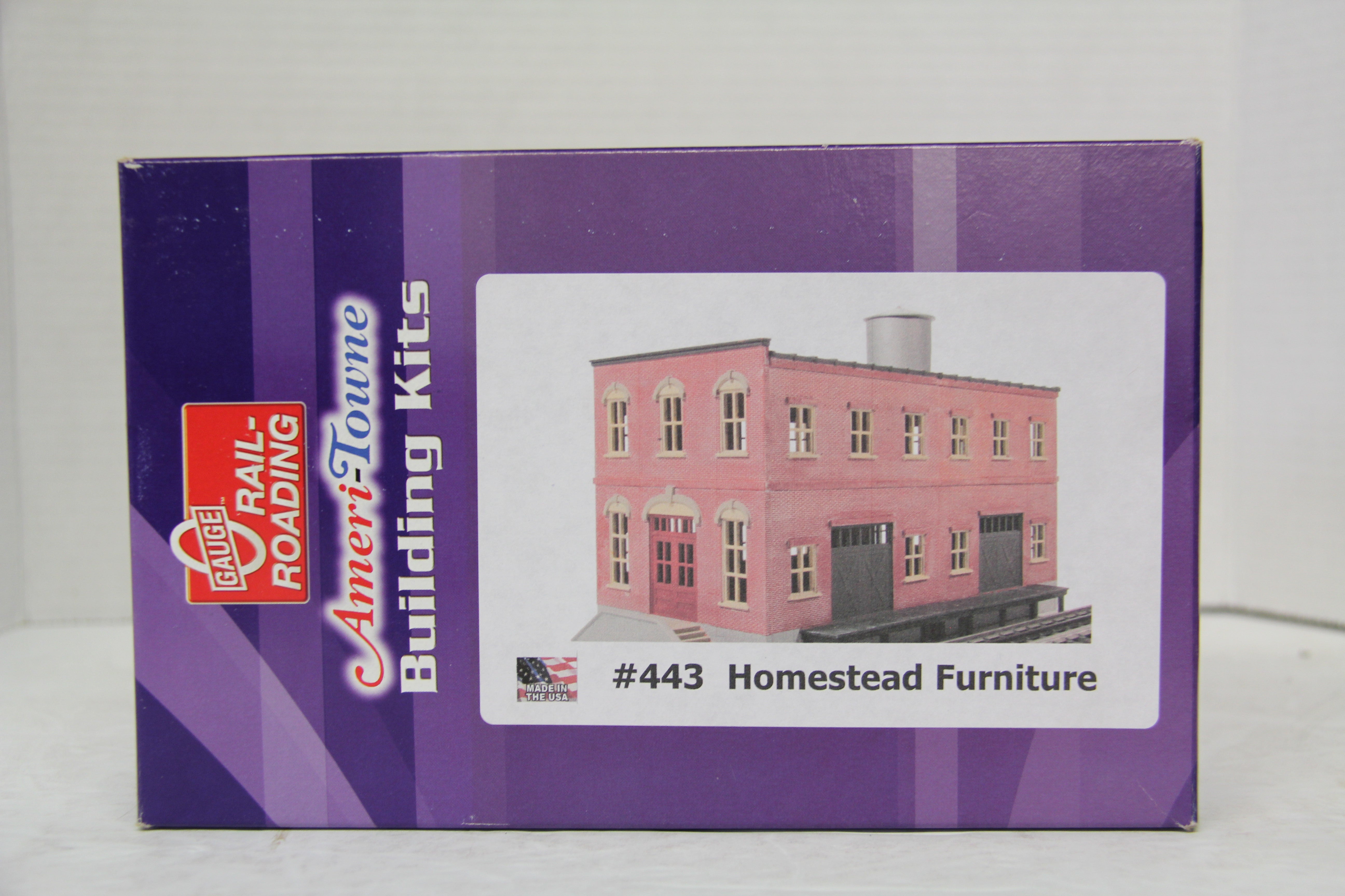 O-Gauge Railroading Ameri-Town Building Kits #443 Homestead Furniture-Second hand-M5541