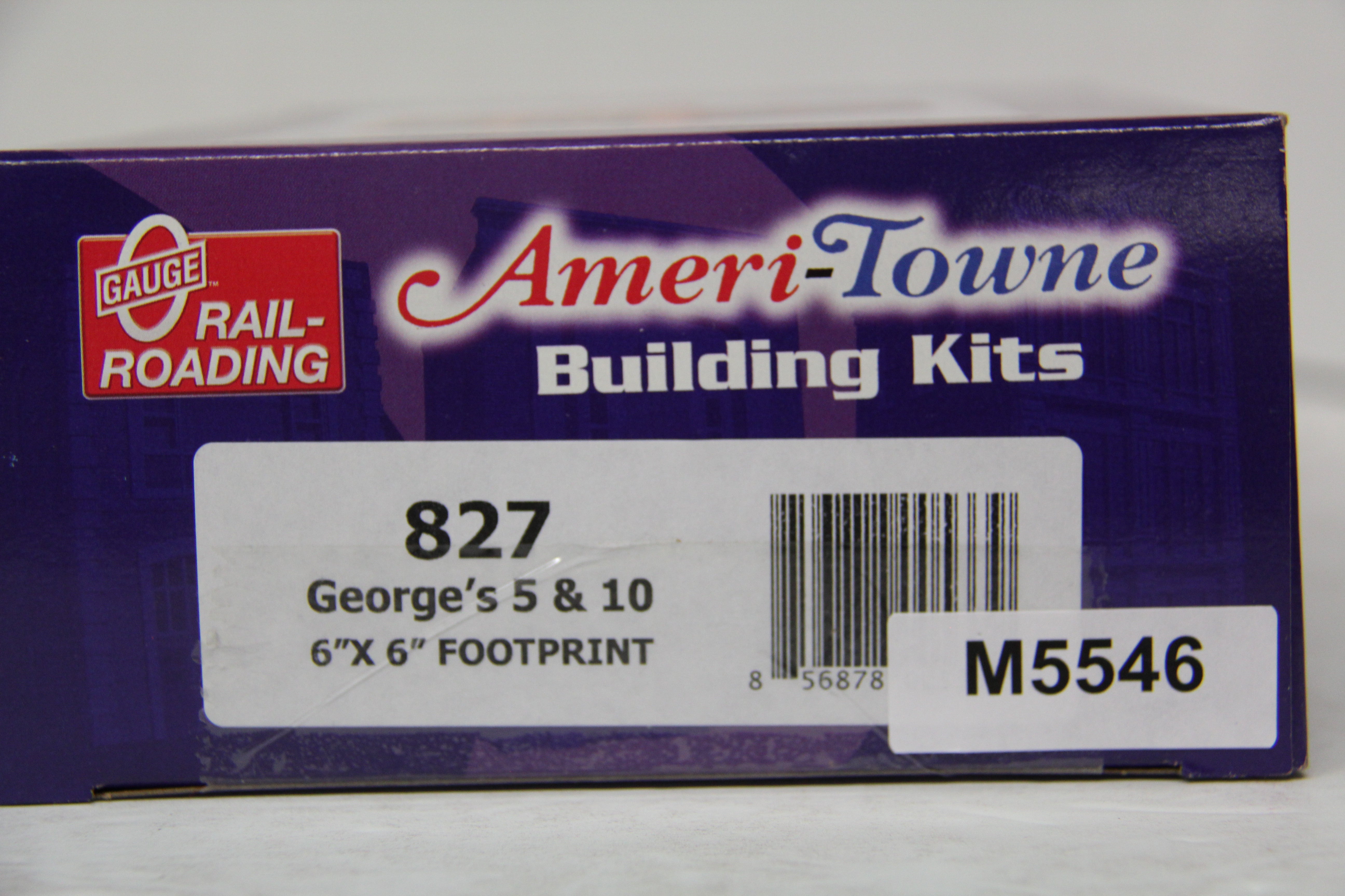 O-Gauge Railroading Ameri-Town Building Kits #827 George's 5 & 10-Second hand-M5546