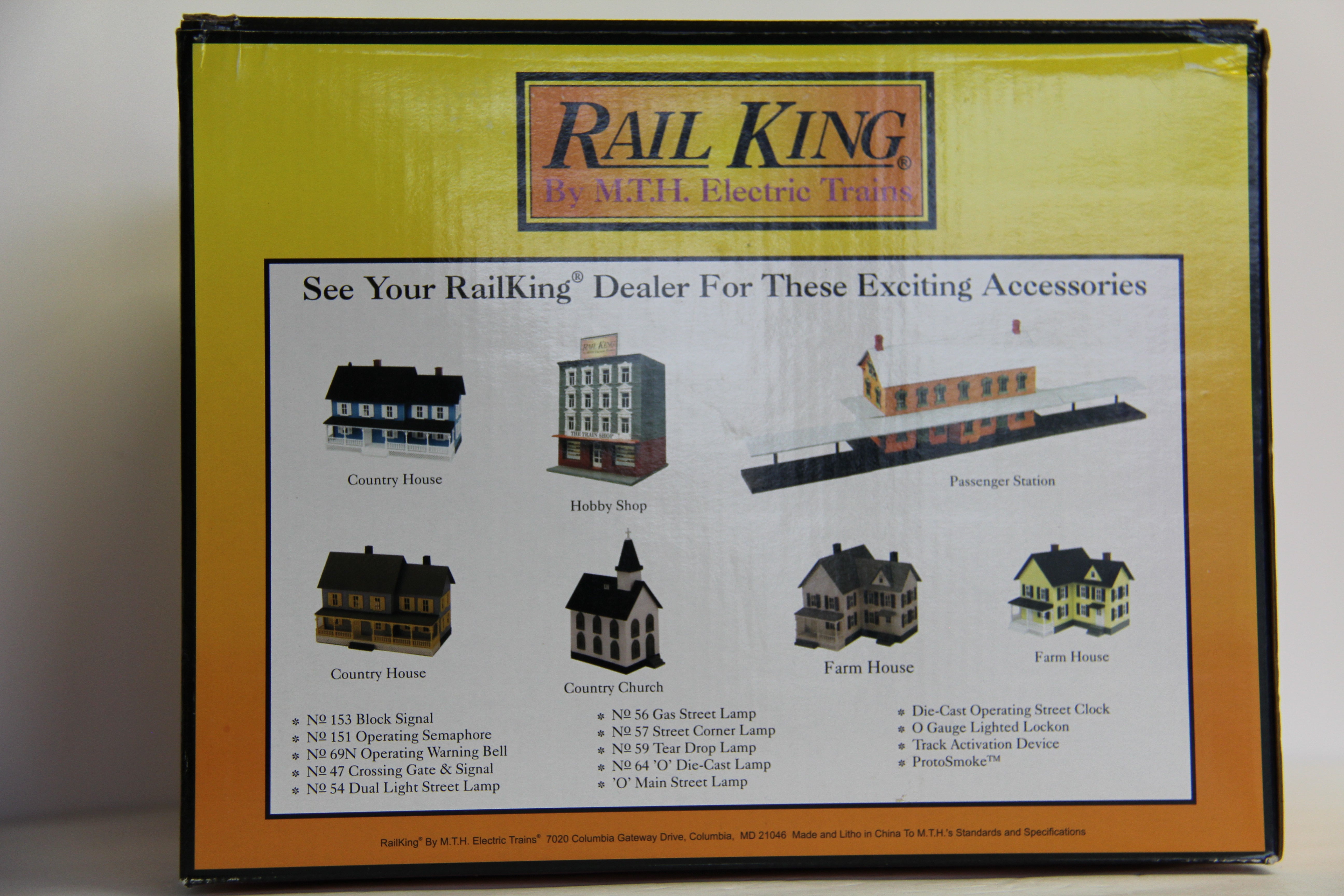 Rail King 30-9018 Hardware Store Red & Gray w. White Trim-Second hand-M6932