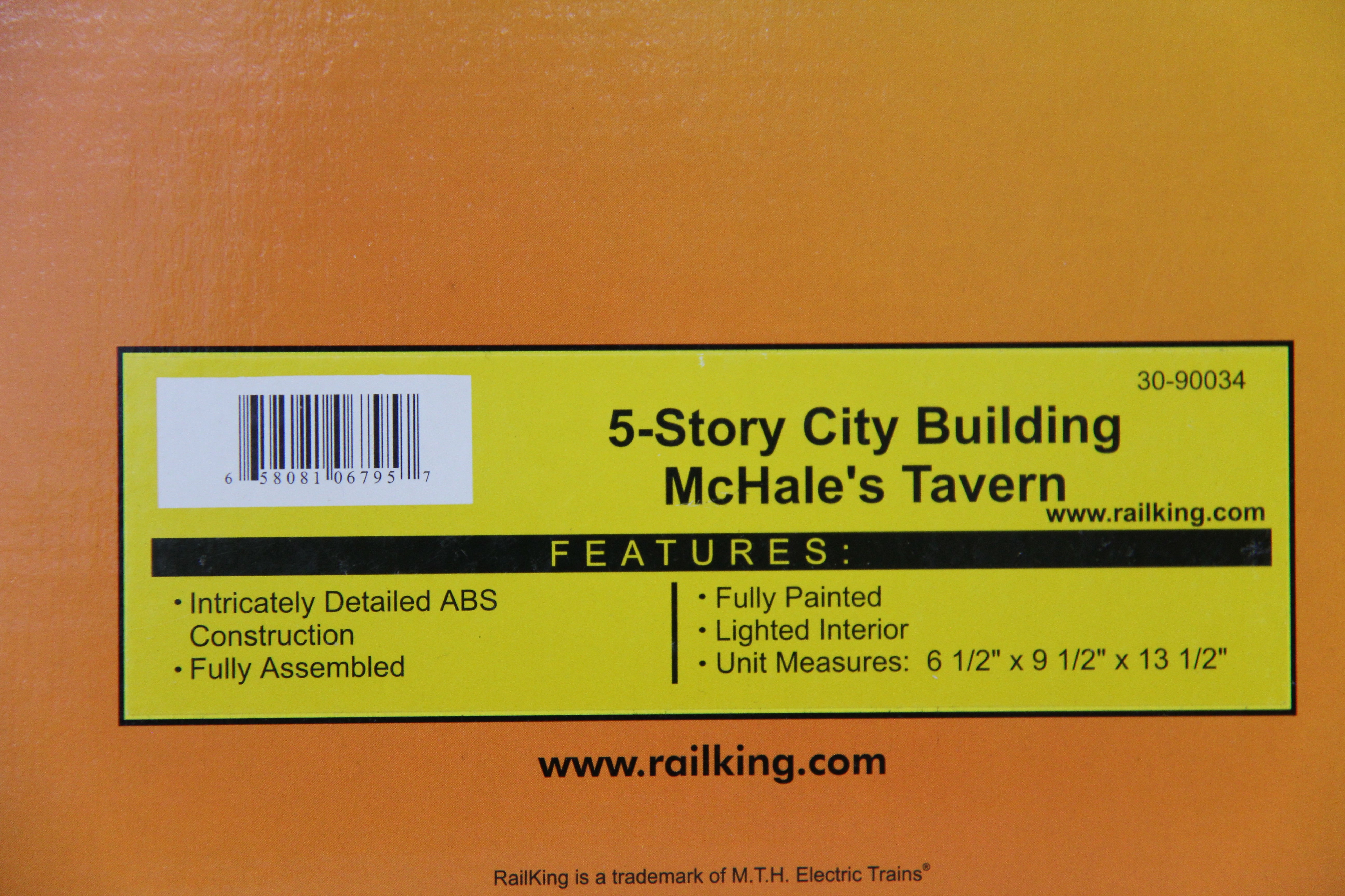 Rail King 30-90034  5-Story City Building McHale's Tavern-Second hand-M6938