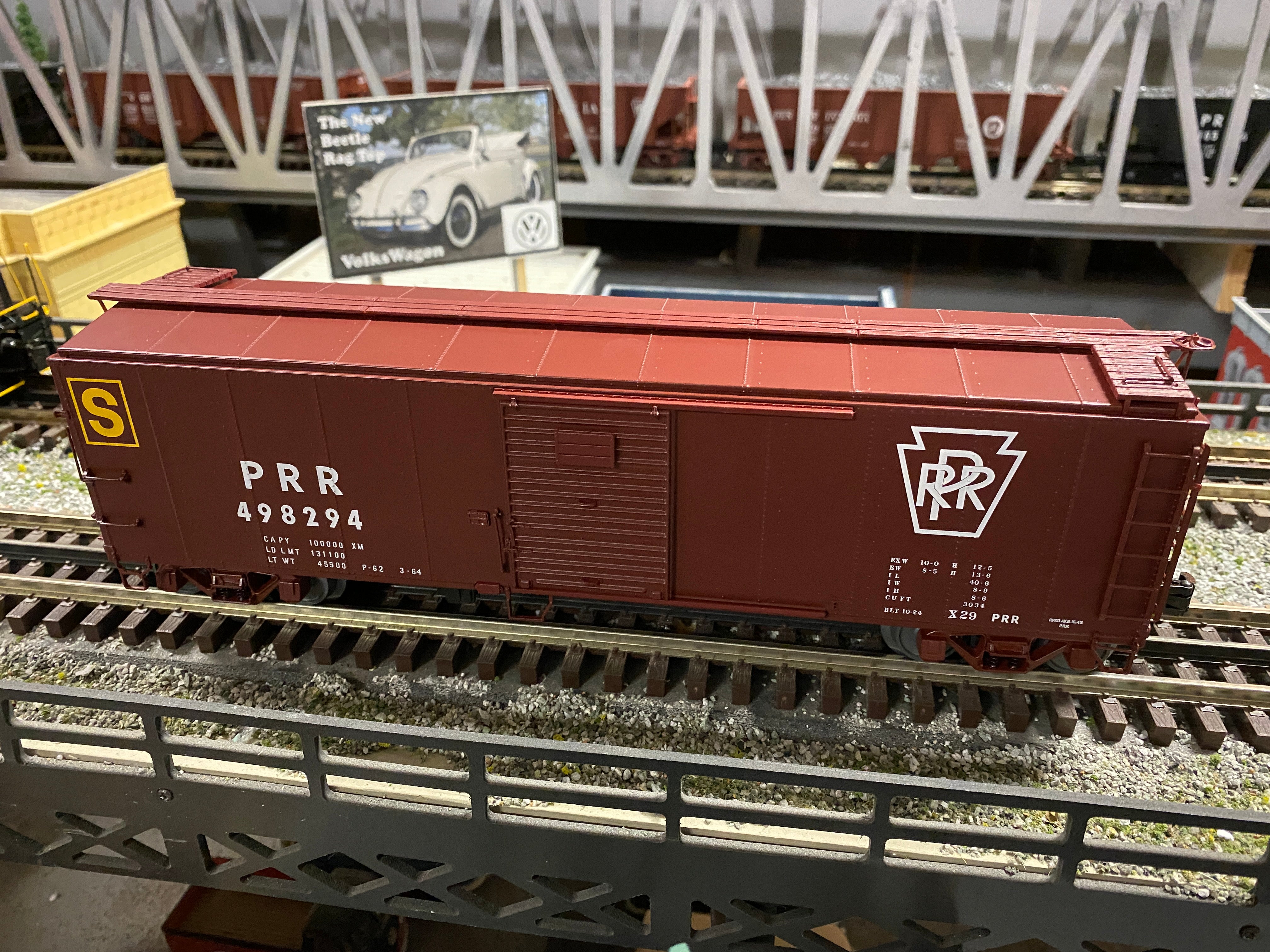 Atlas #3001915-1, -2, -3, -4 Pennsylvania 1923 ARA (X-29) 40' Steel Box Car-4 Set-Second hand-M5648