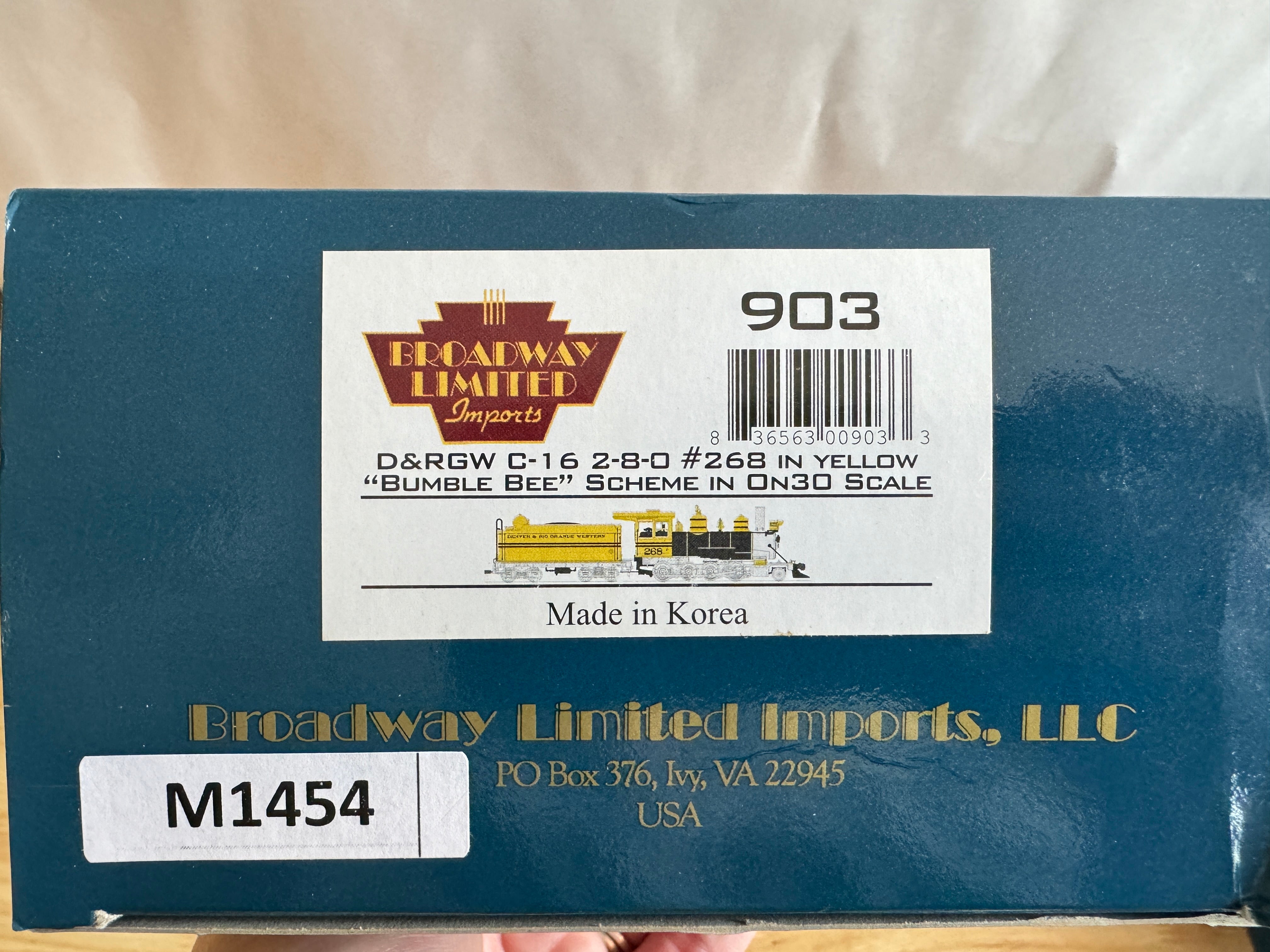 Broadway Limited HO 903 On30 Denver & Rio Grande Western Powerhouse Classics #268-Second hand-M1454