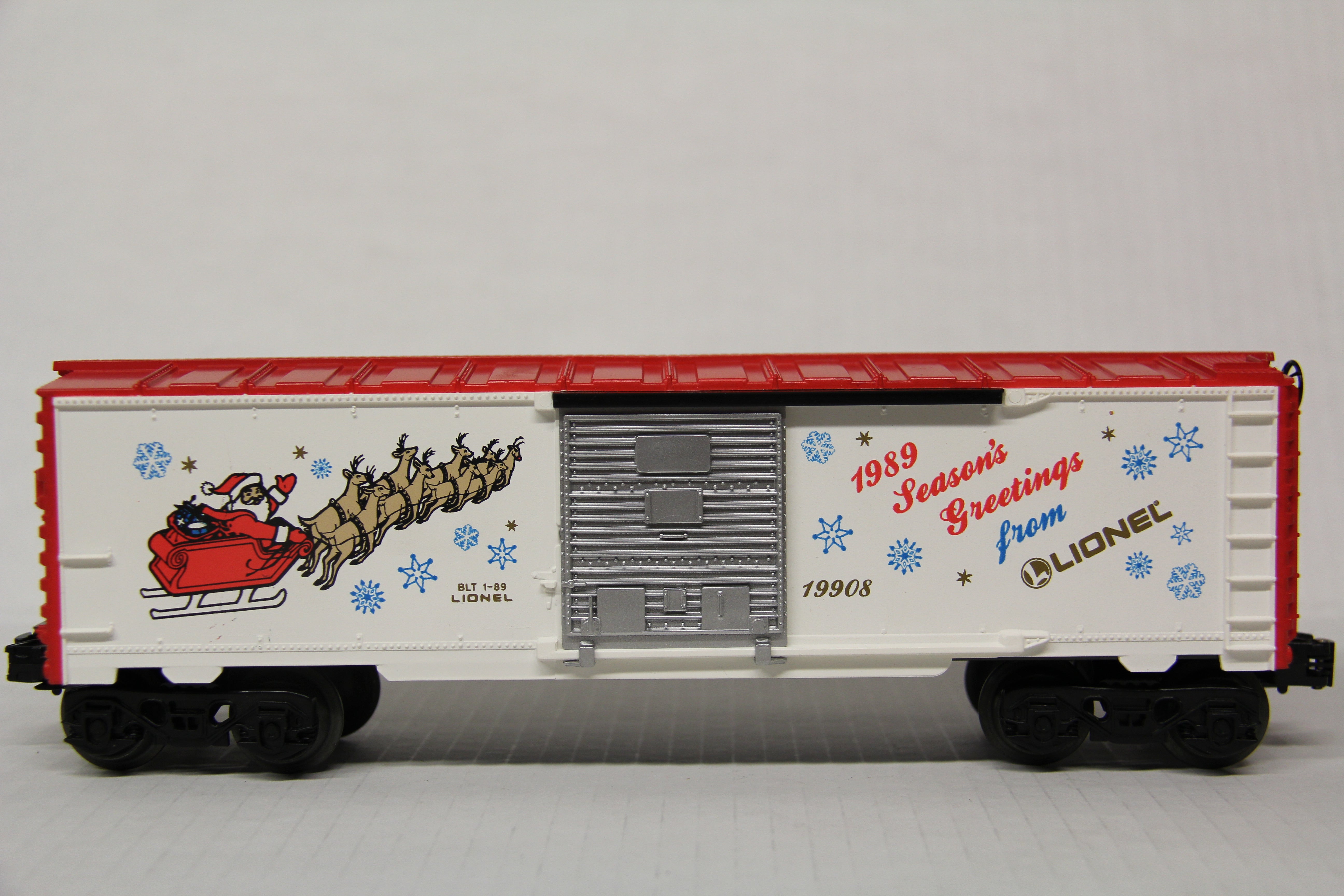 Lionel 6-19908 -1989 Christmas Boxcar-No Box-Second hand-M5581