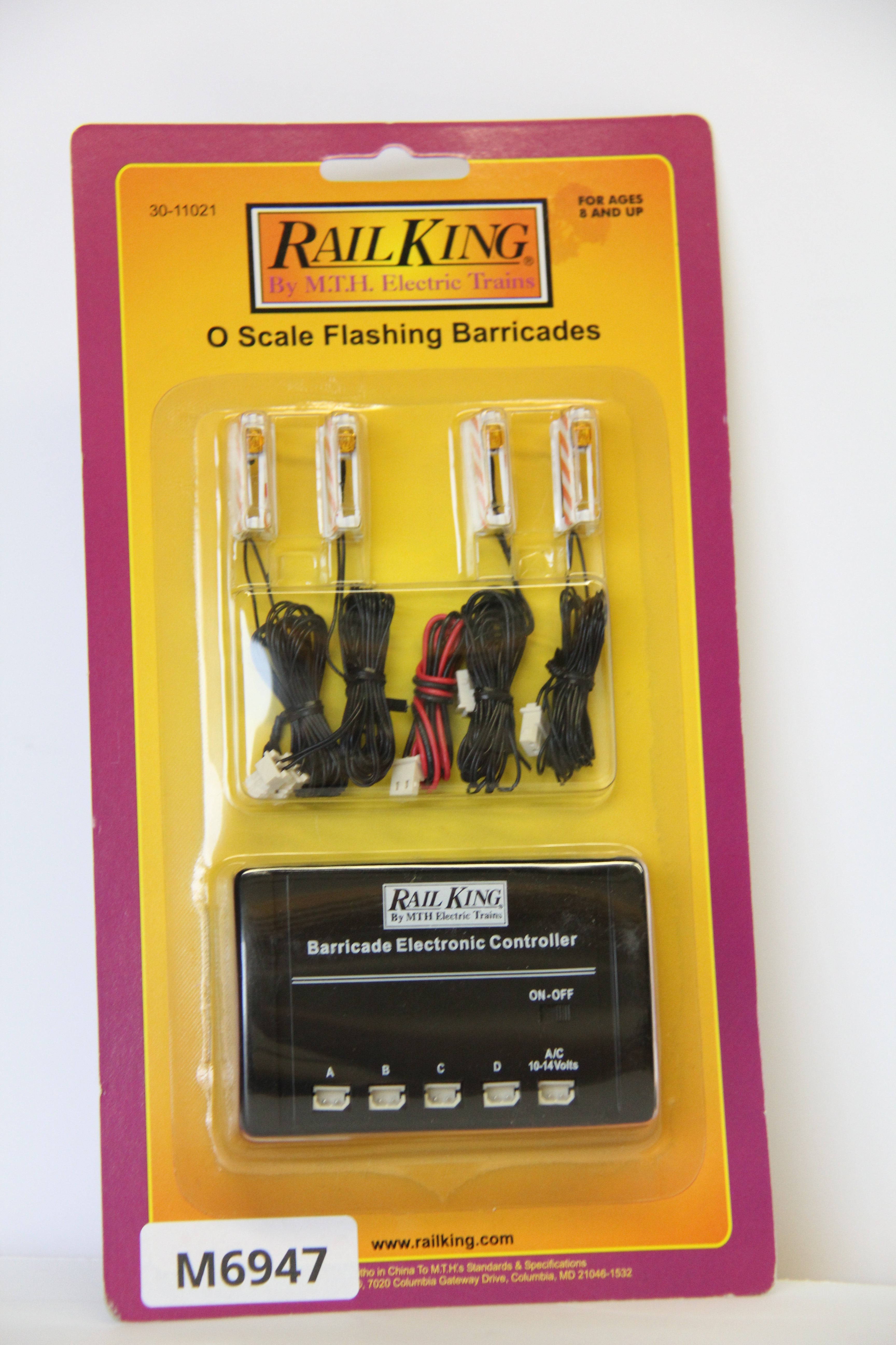 Rail King 30-11021 Flashing Barricades-Second hand-M6947