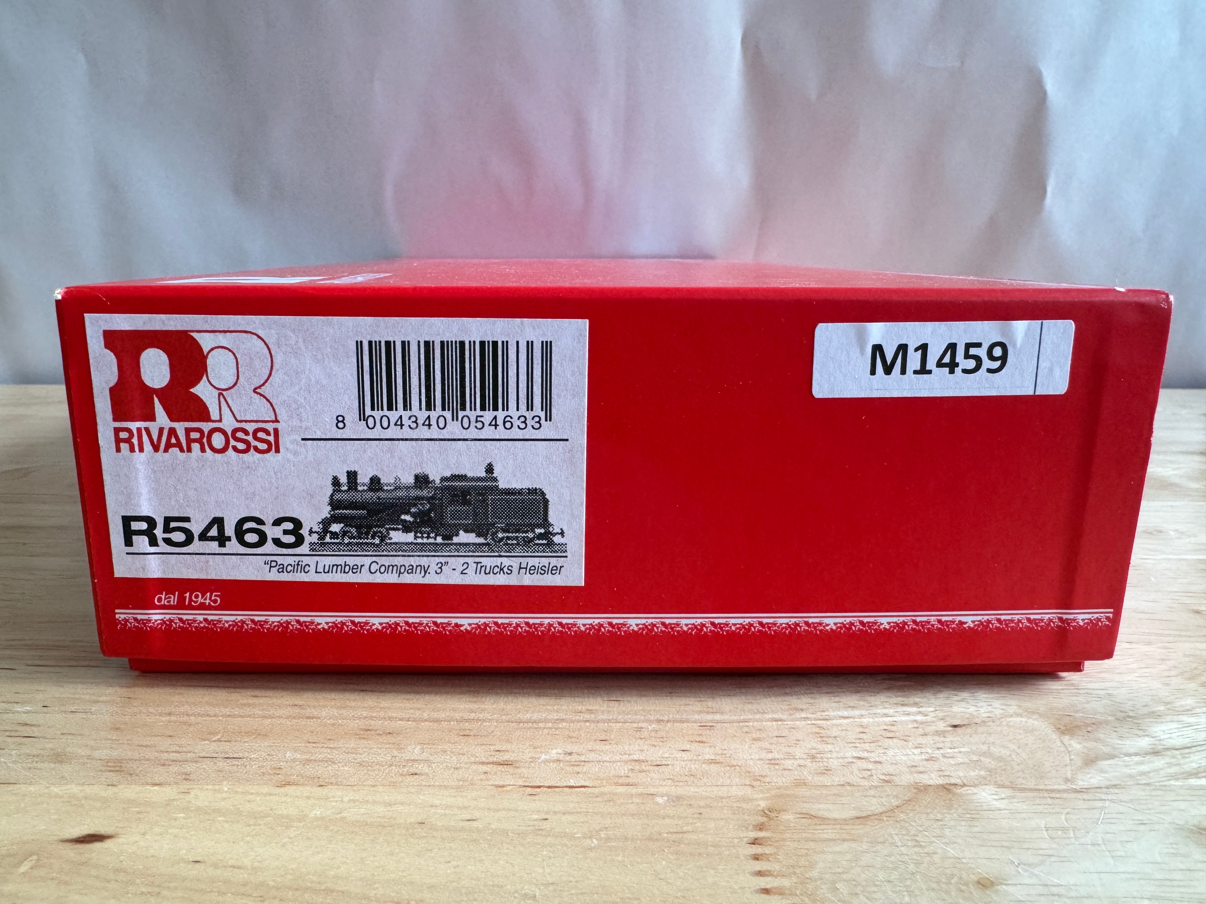 Rivarossi R5463 HO Scale "Pacific Lumber Company 3" 2-Truck Heisler-Second hand-M1459