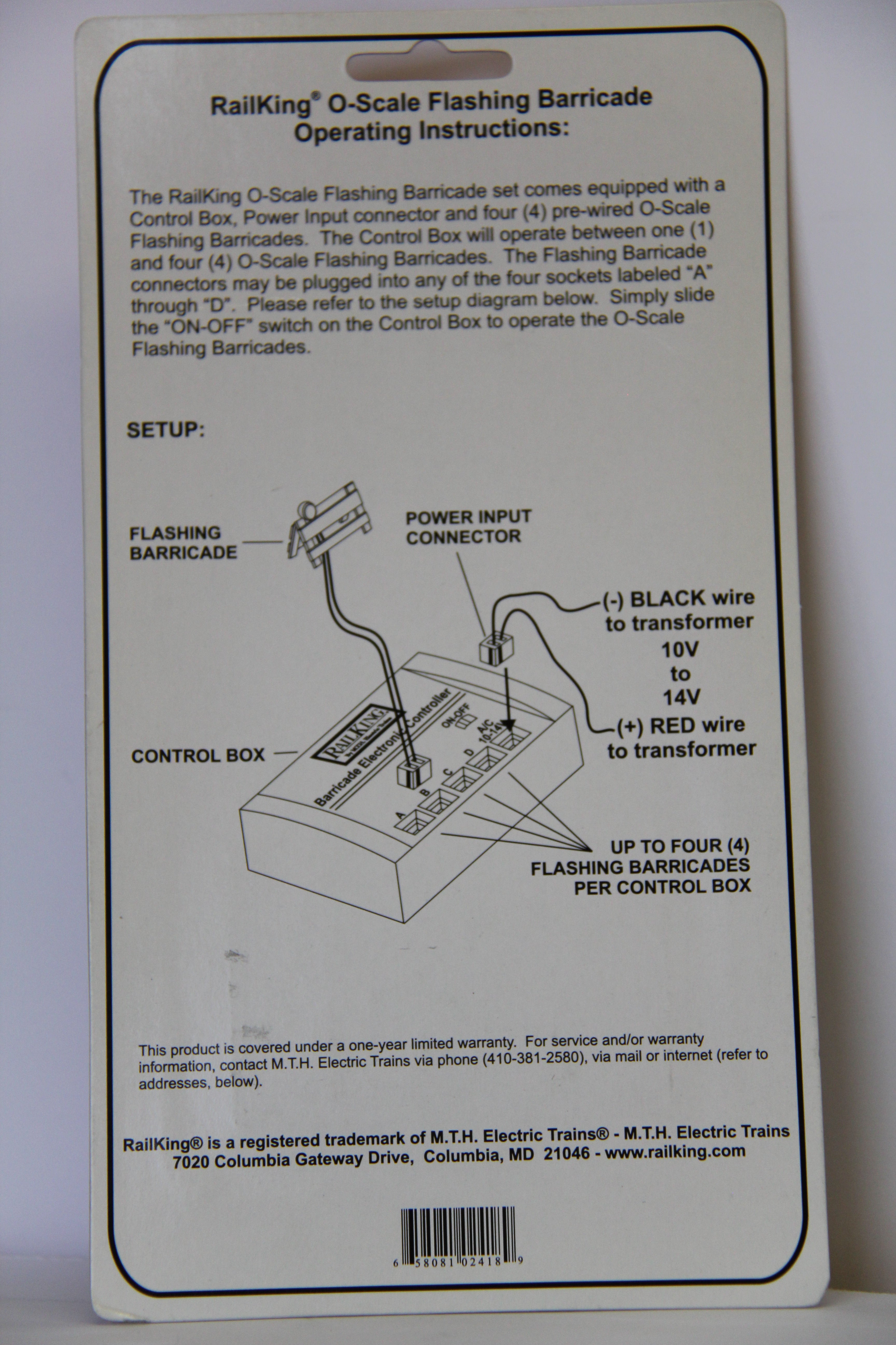 Rail King 30-11021 Flashing Barricades-Second hand-M6947