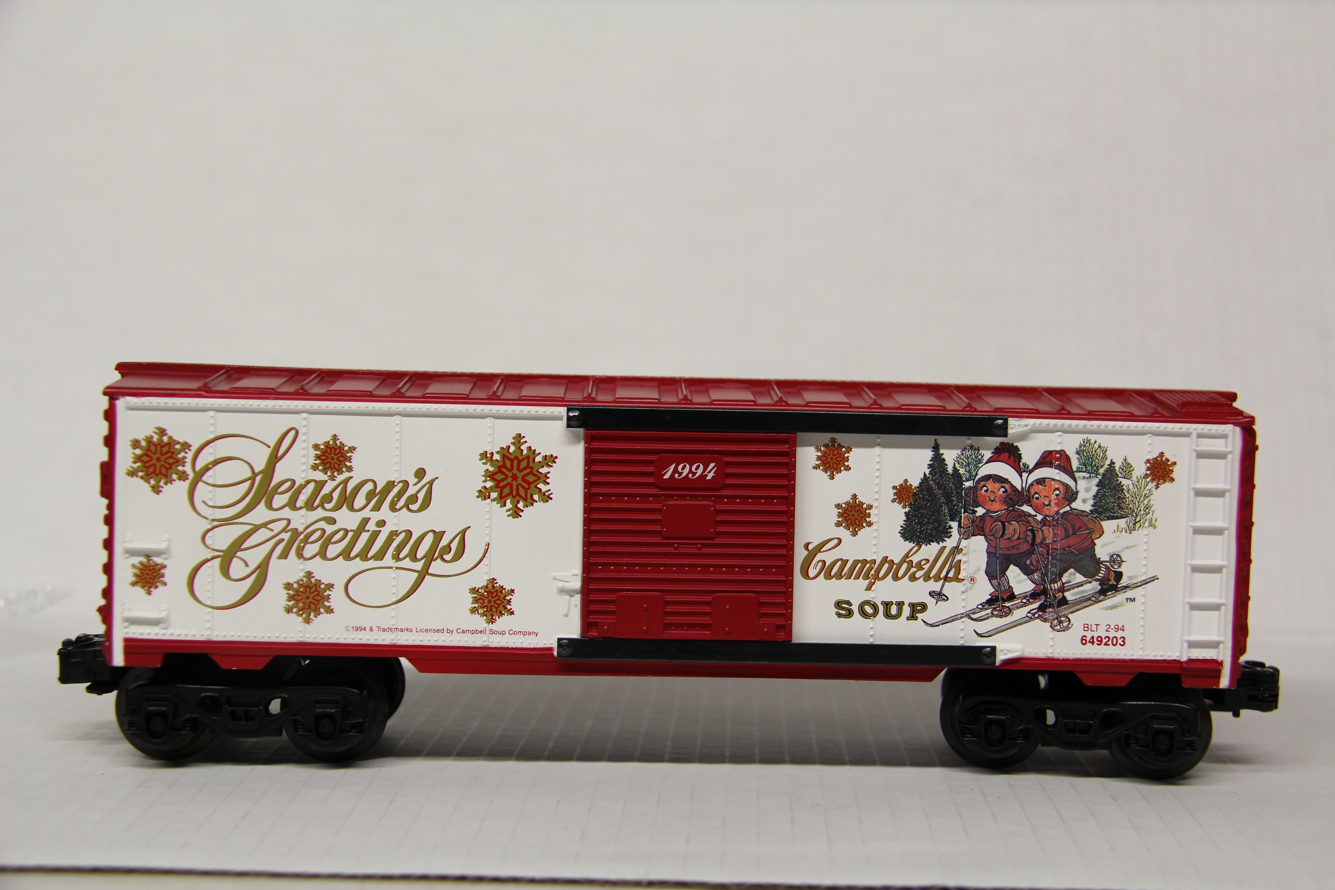 K-Line K649203- 1994 Campbell Soup Christmas Boxcar-No Box-Second hand-M5590