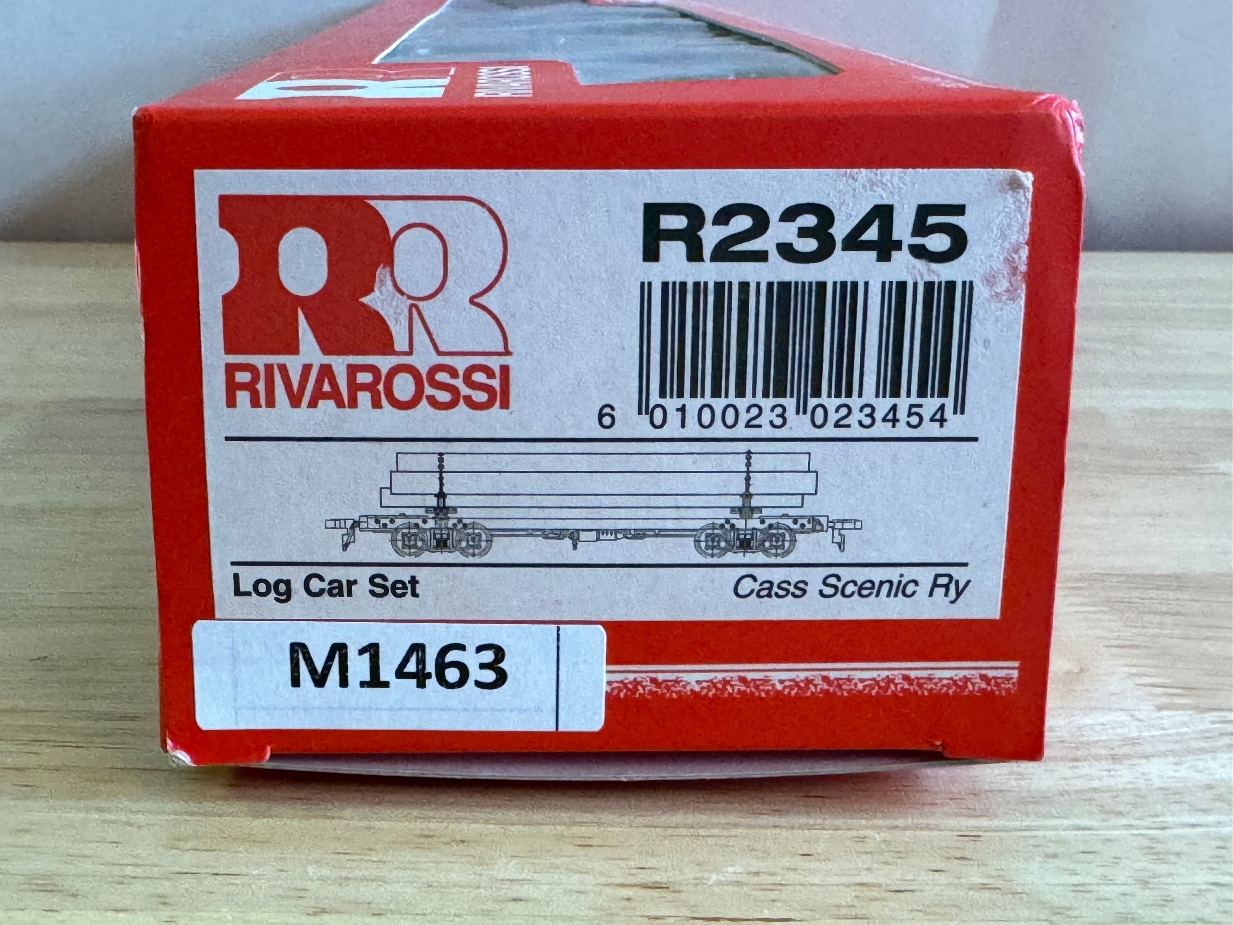 Rivarossi R2345 HO Scale Log Car Set "Cass Scenic Ry" #19-Second hand-M1463