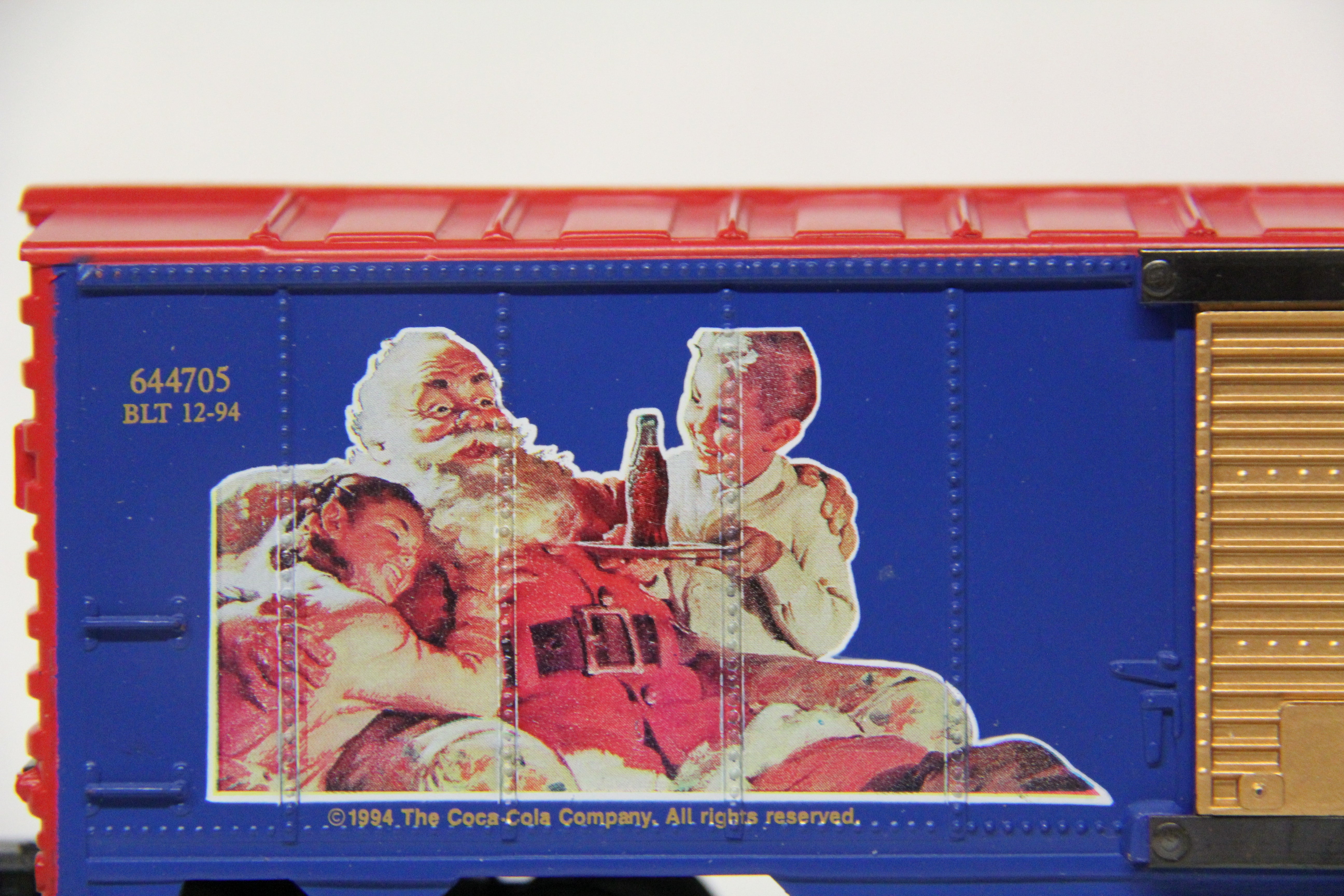 K-Line K644705- 1994 Coca Cola Christmas Boxcar-No Box-Second hand-M5591