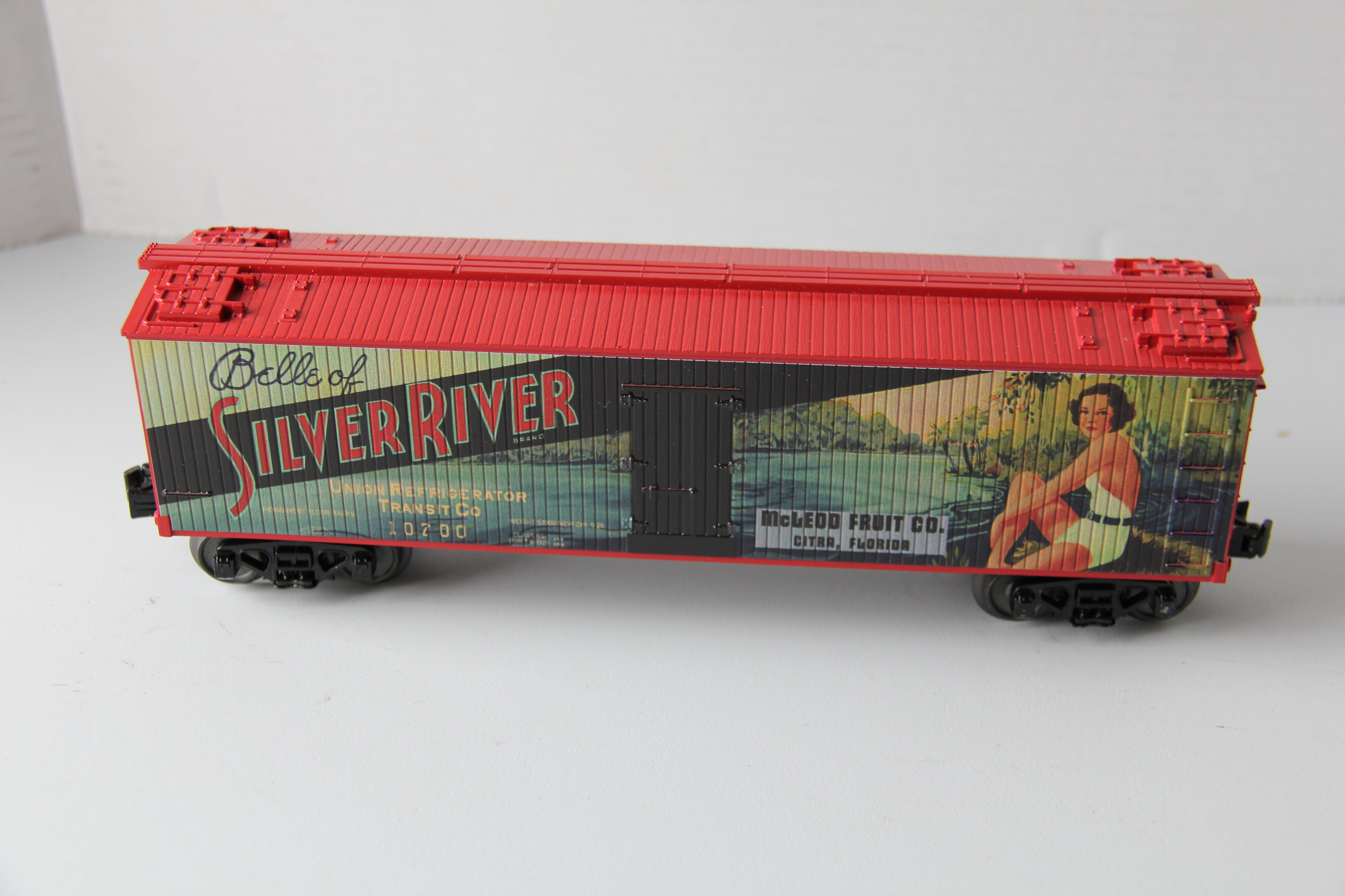 Rail King 30-78192 -Silver River Fruit 40' Woodsided Reefer Car-Second hand-M2478