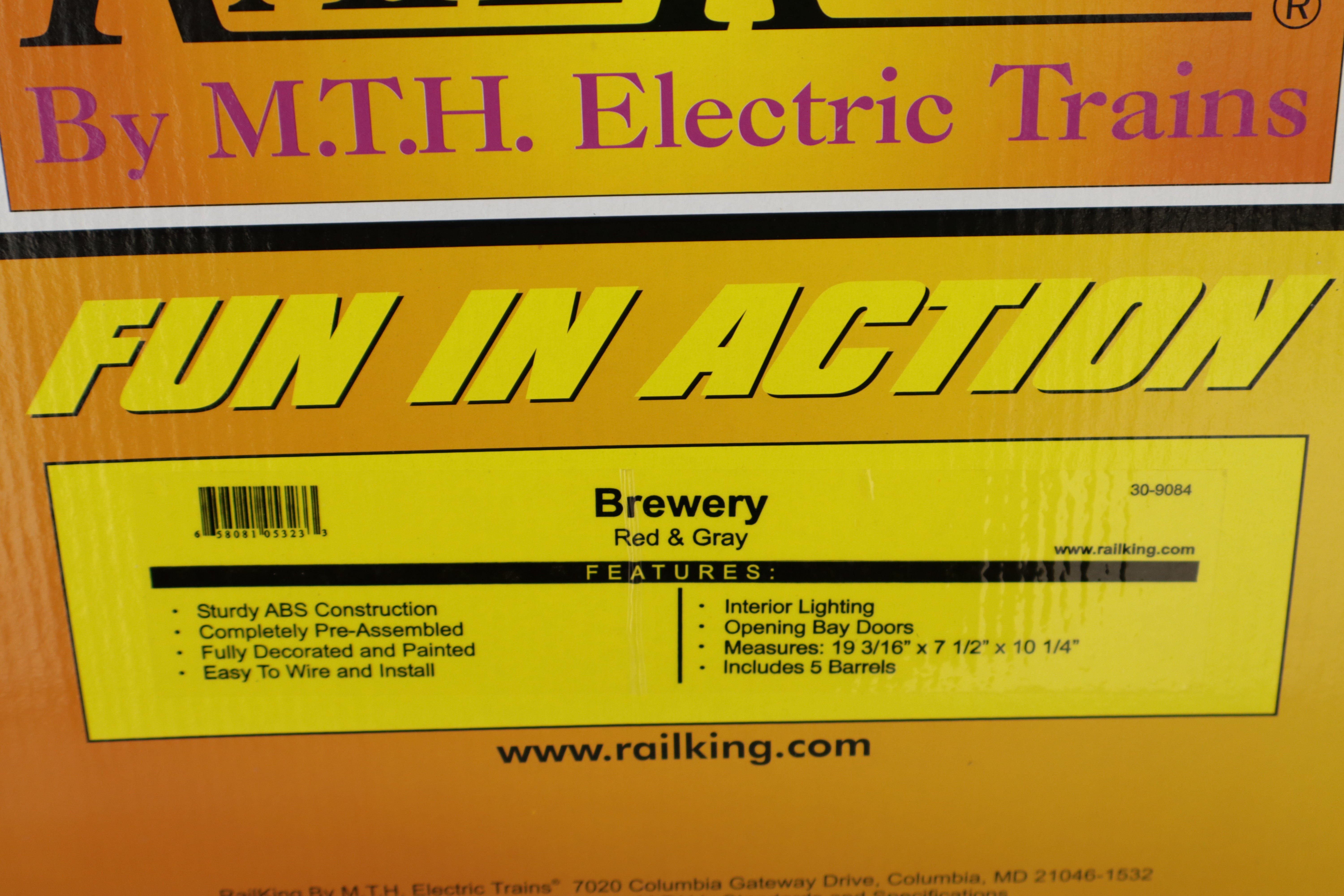 Rail King 30-9084 Brewery (Red & Gray Roof)-Second hand-M8192