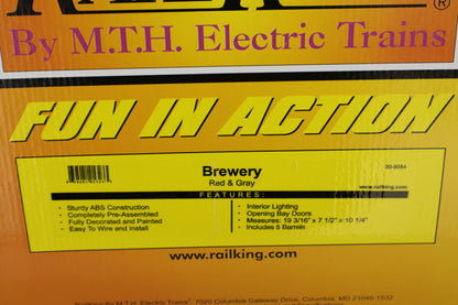 Rail King 30-9084 Brewery (Red & Gray Roof)-Second hand-M8192