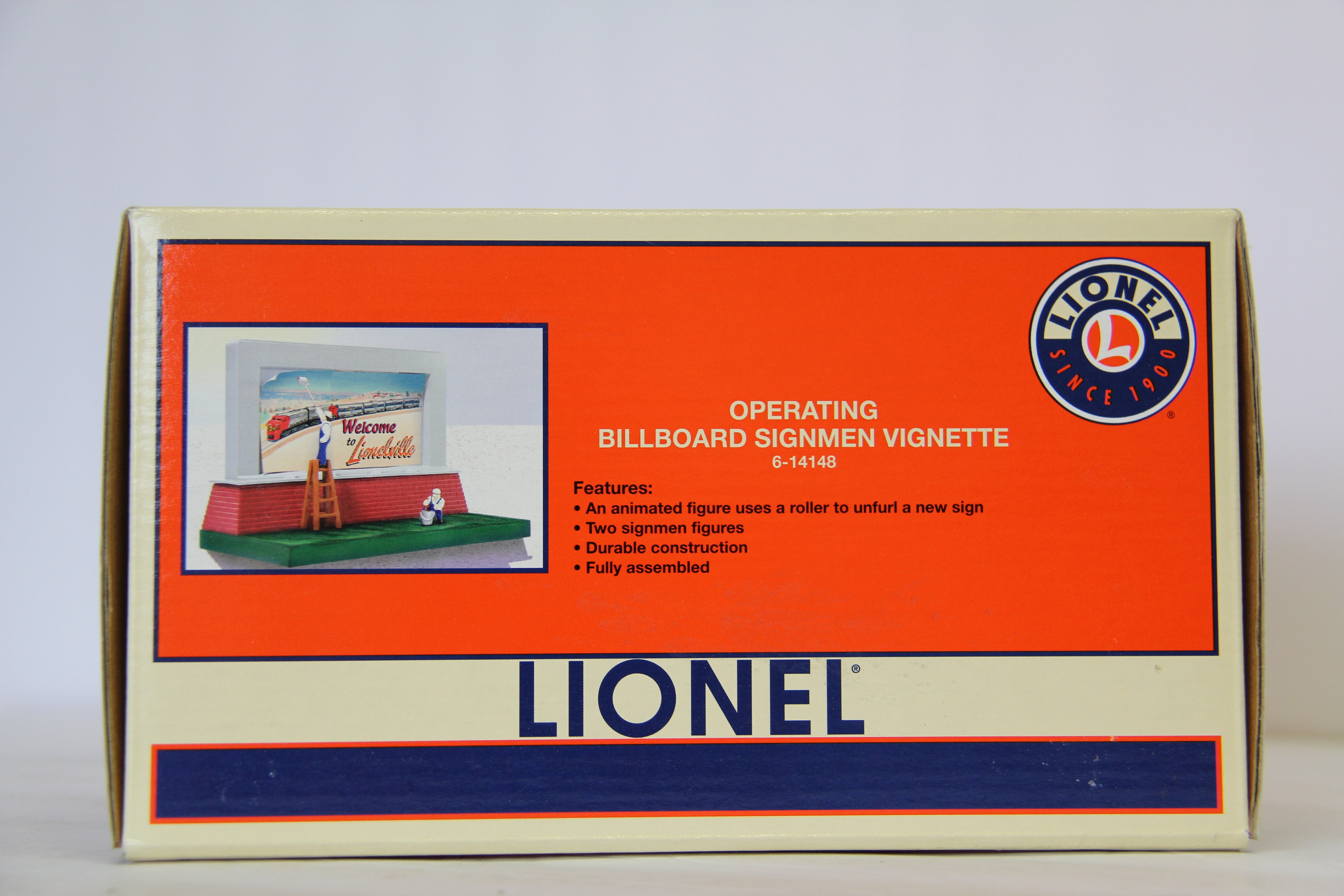 Lionel 6-14148 Operating Billboard Signmen Vignette-Second hand-M6953