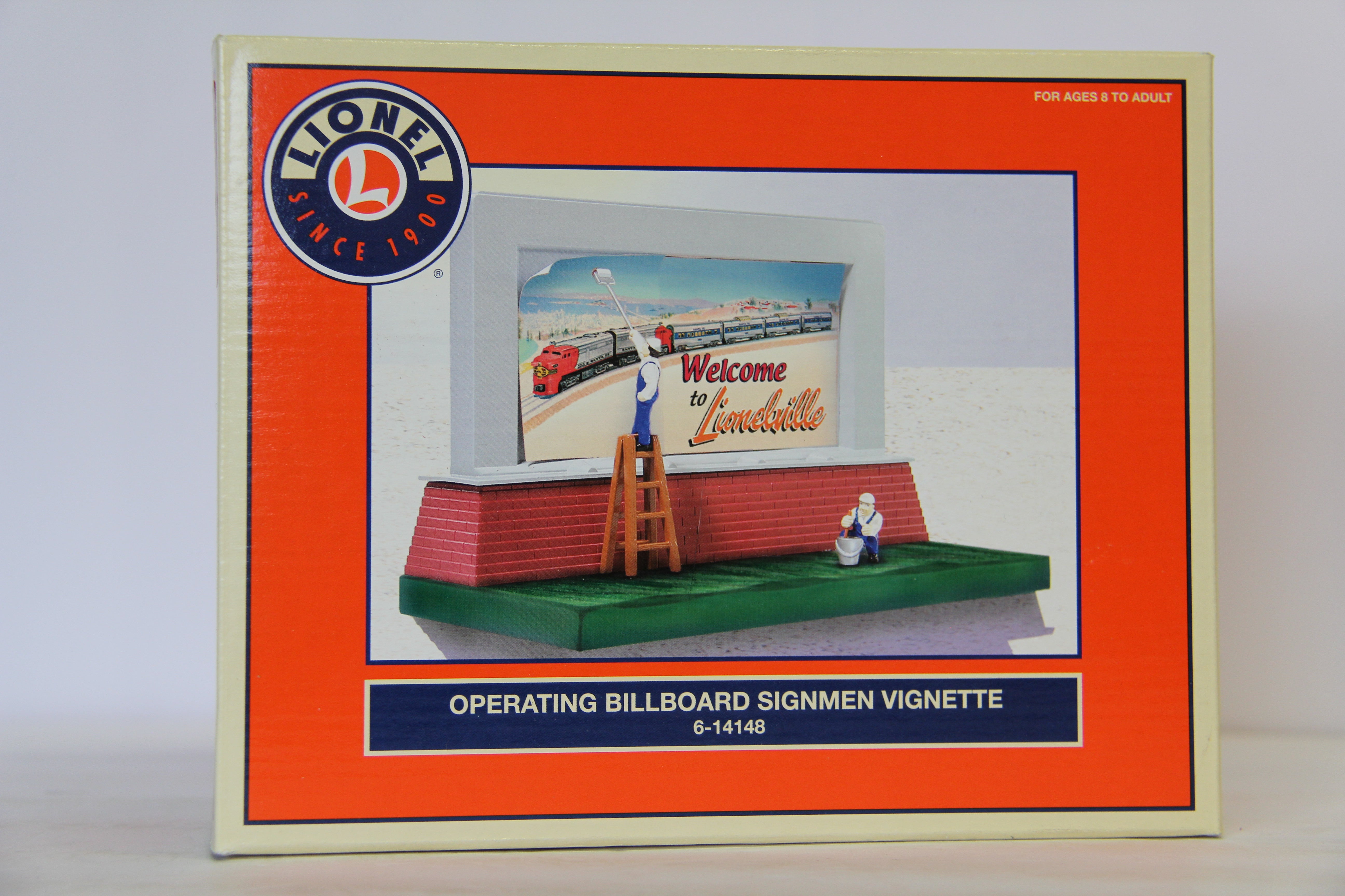Lionel 6-14148 Operating Billboard Signmen Vignette-Second hand-M6953