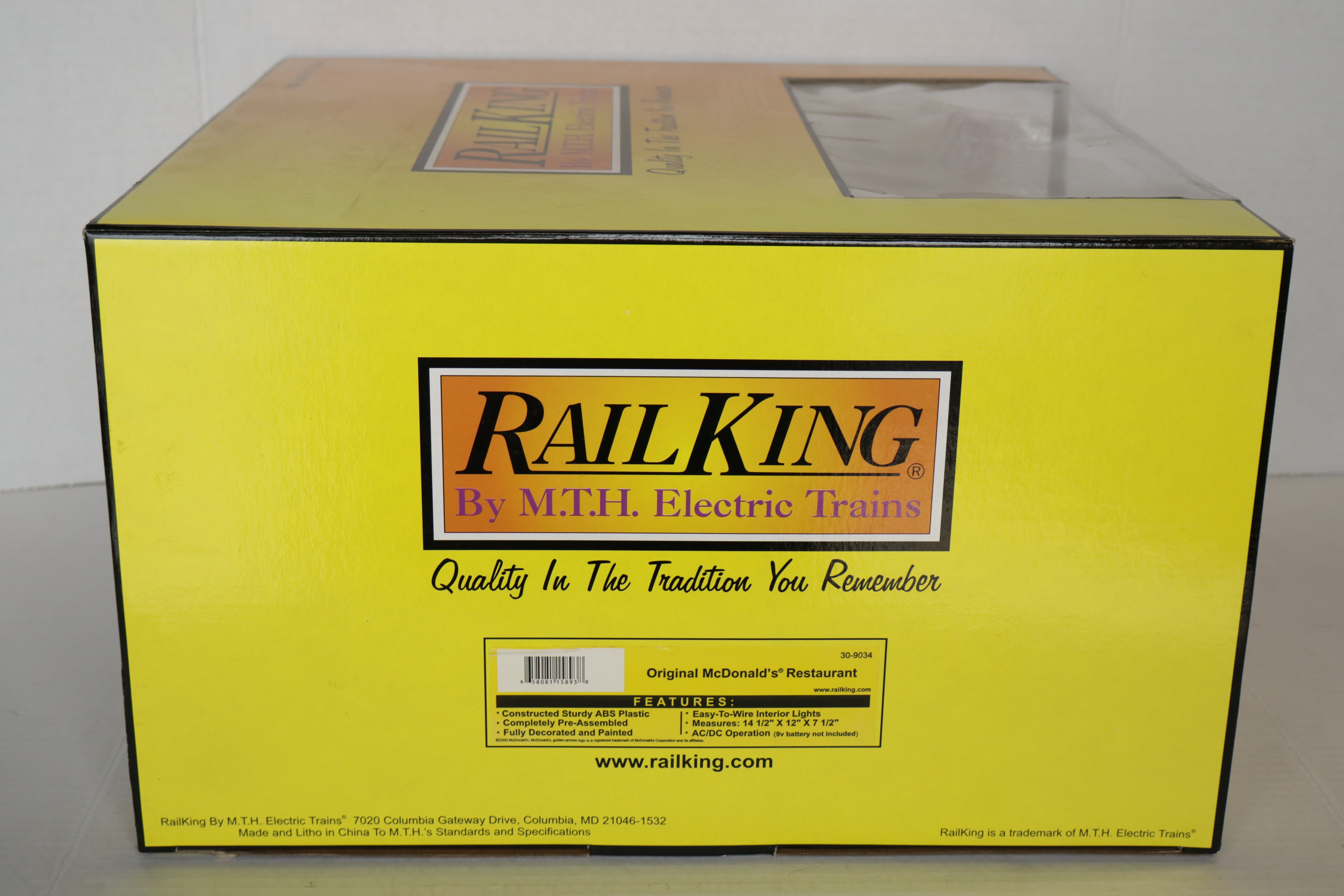 Rail King 30-9034 Original McDonald's Restaurant-Second hand-M8193