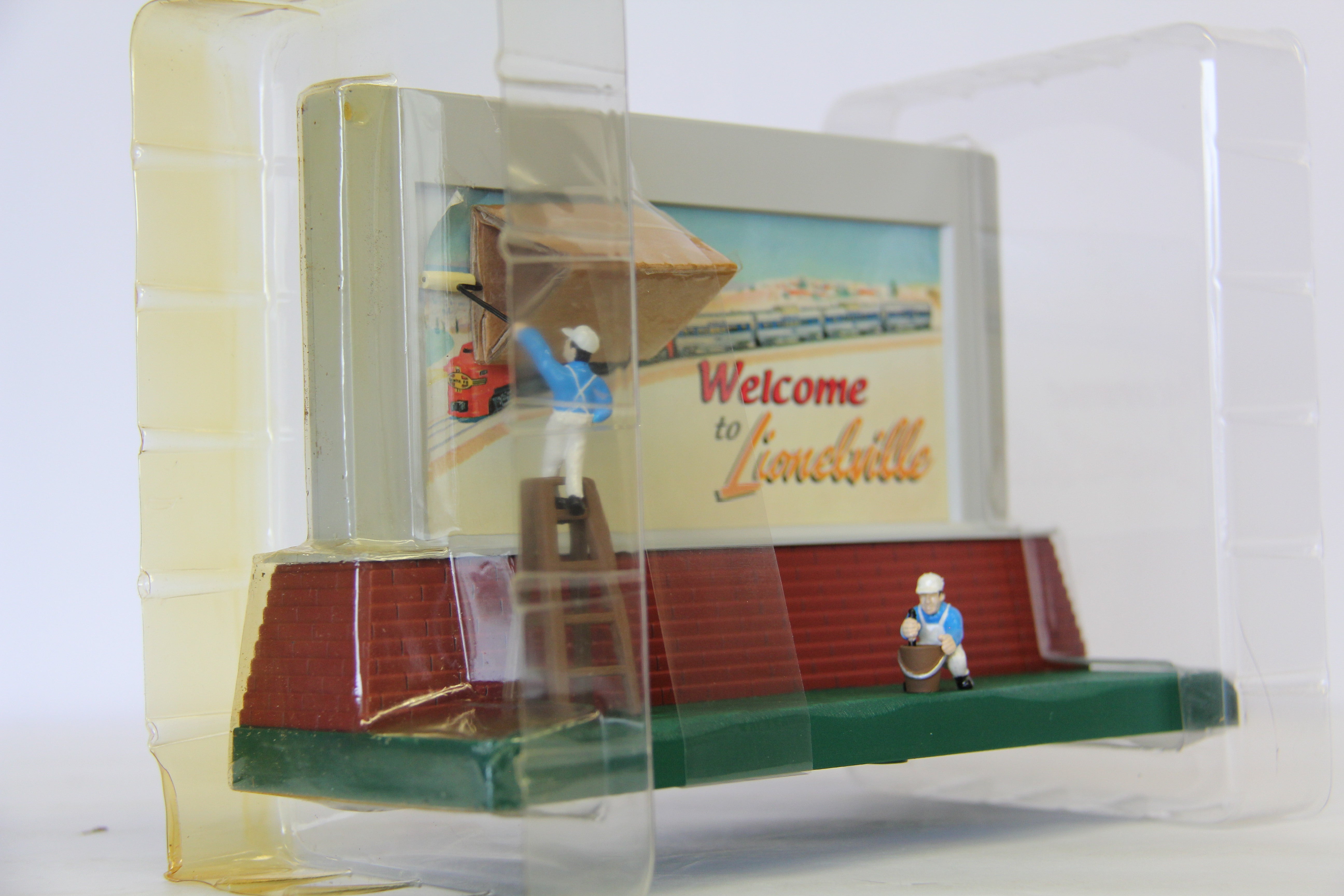 Lionel 6-14148 Operating Billboard Signmen Vignette-Second hand-M6953