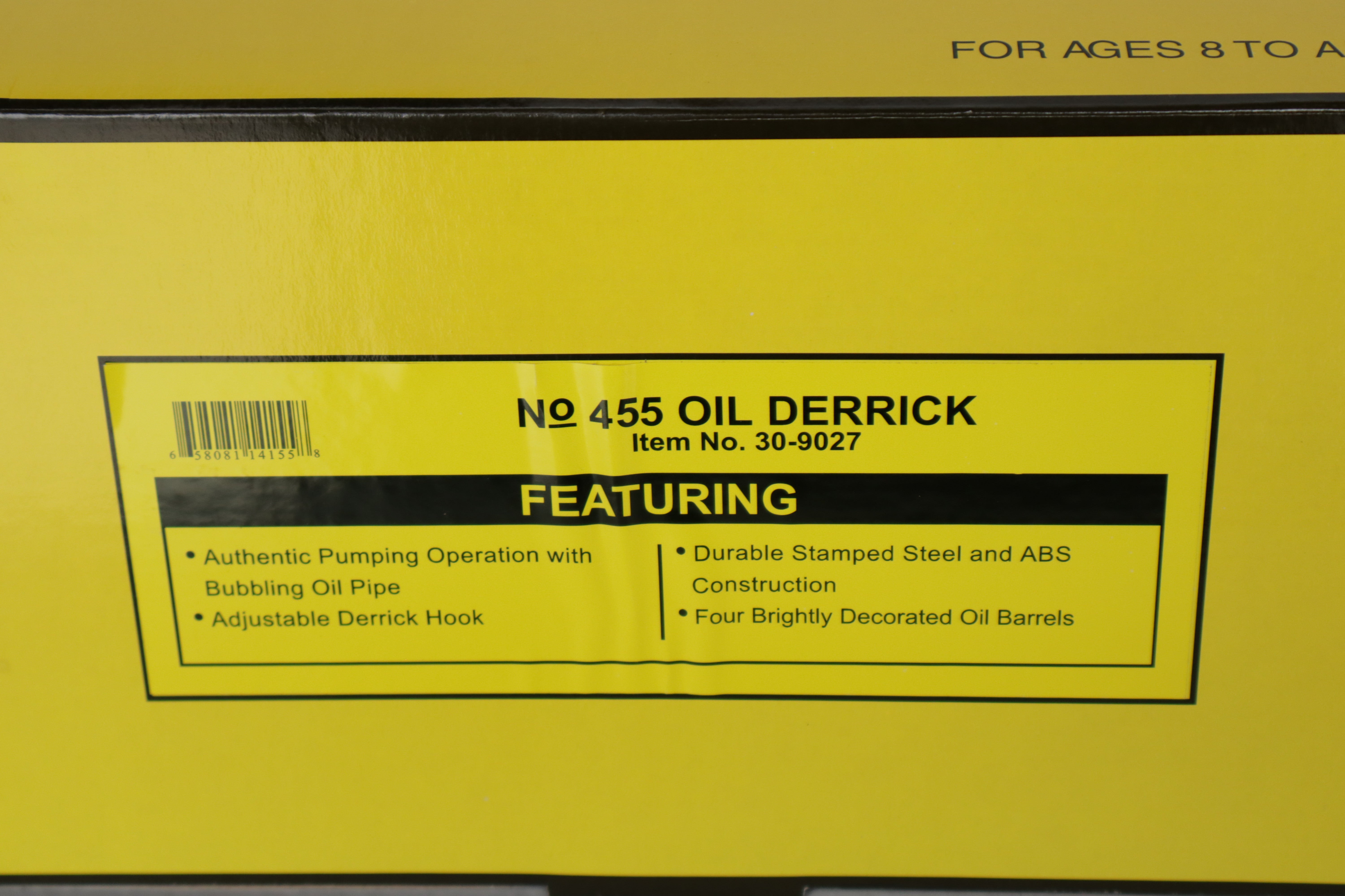 Rail King 30-9027 No 455 Oil Derrick-Second hand-M8195