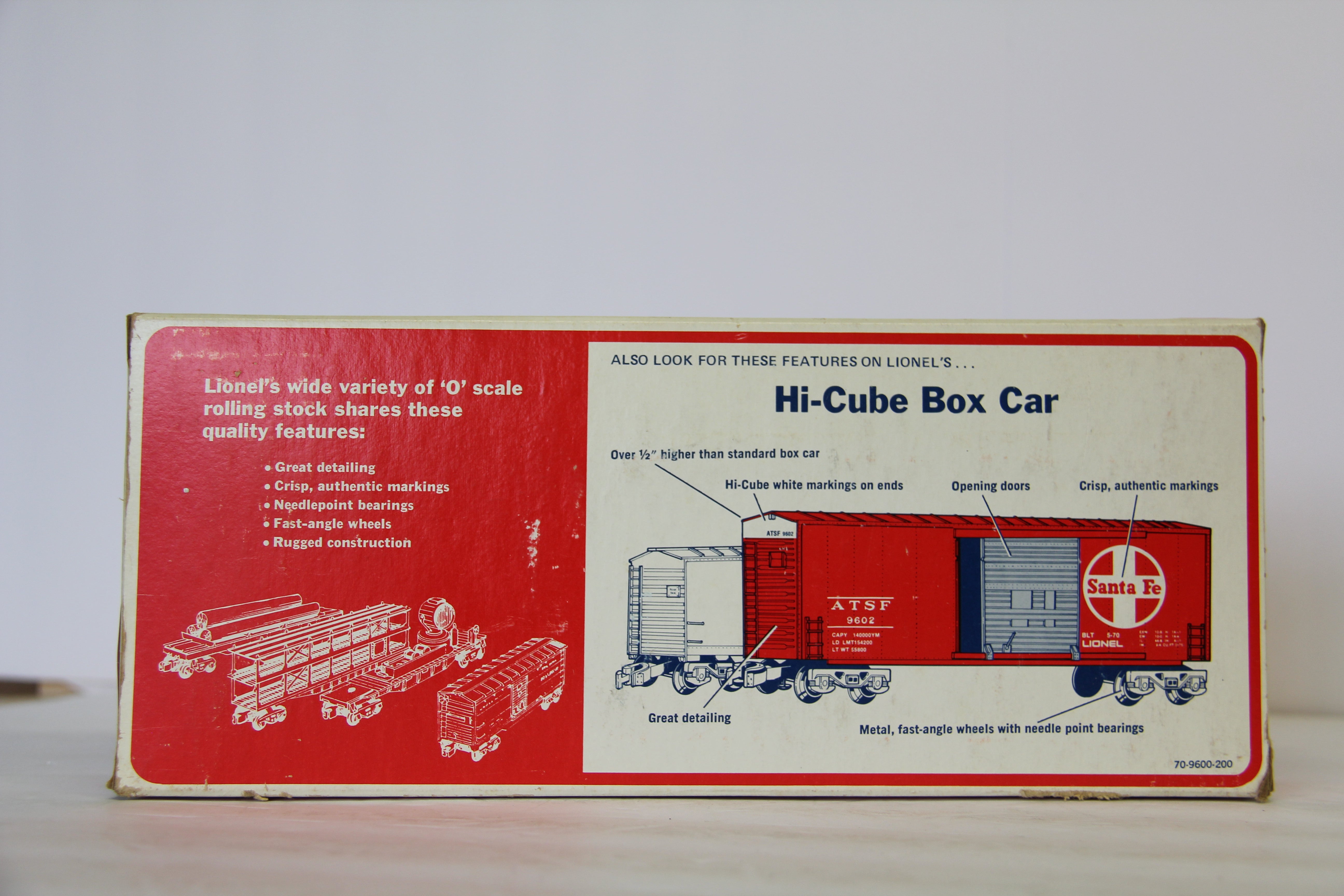 Lionel 6-9606 Union Pacific Hi-Cube Box Car-Second hand-M6959