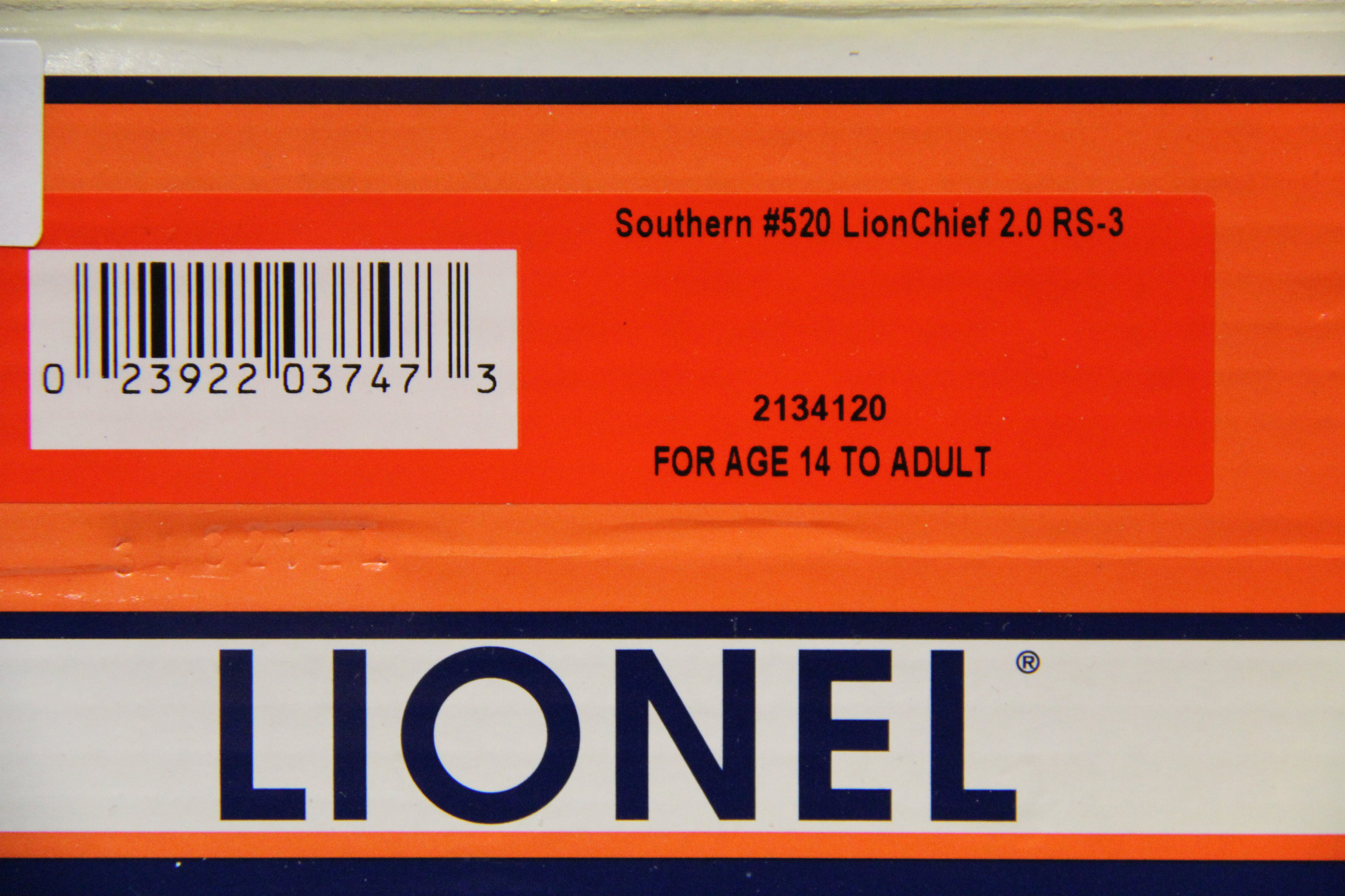 Lionel 2134120 Southern #520 LionChief 2.0 RS-3-Second hand-M5604