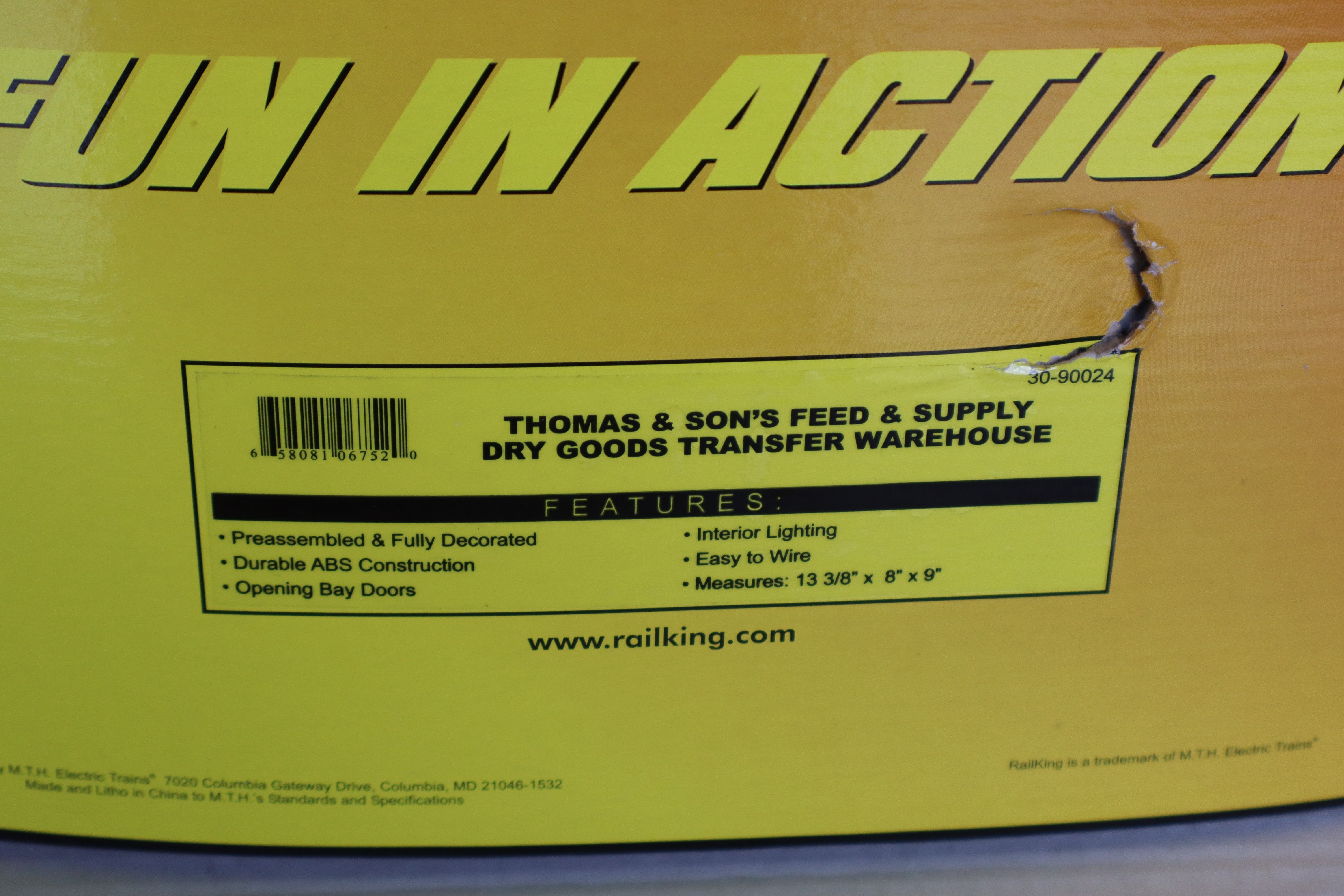 Rail King 30-90024 Thomas & Son's Feed & Supply Dry Goods Transfer Warehouse-Second hand-M8206