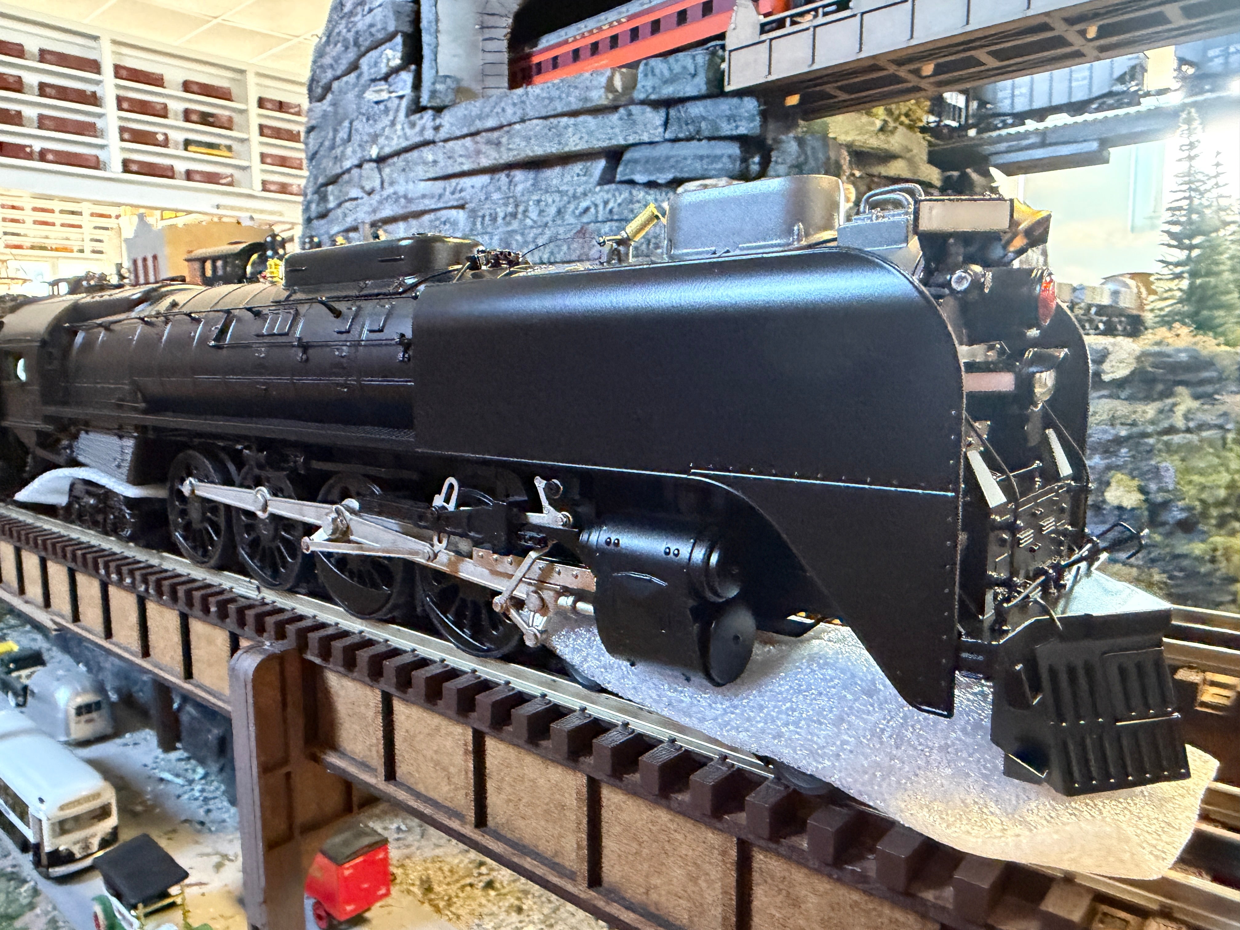 MTH 20-3967-1 - Premier - FEF 4-8-4 Northern Steam Engine "Unlettered" w/ PS3 (Coal) - Custom Run for MrMuffin'sTrains