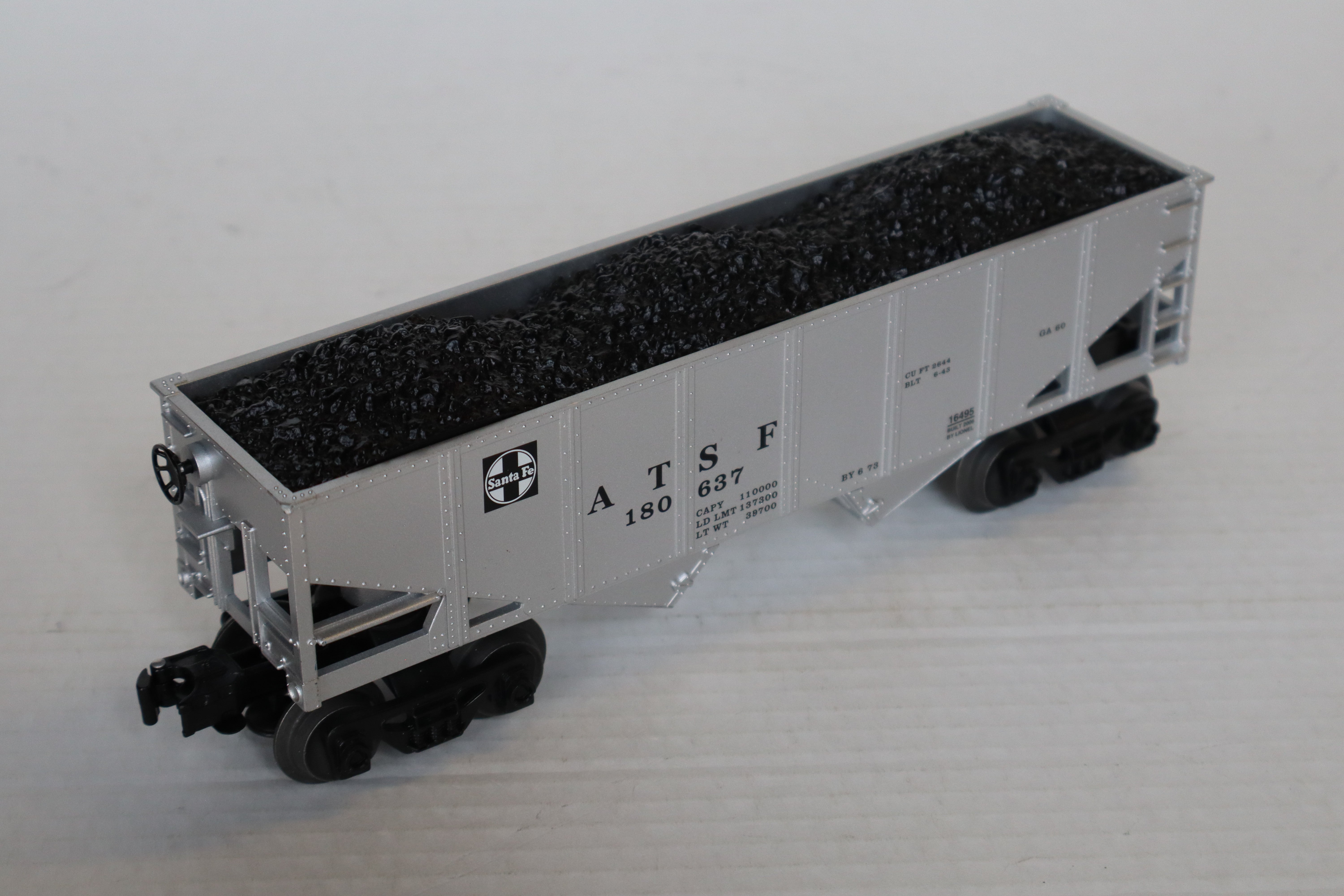 Lionel ATSF Hopper Car w/ Coal Load #180637-Second hand-M8208
