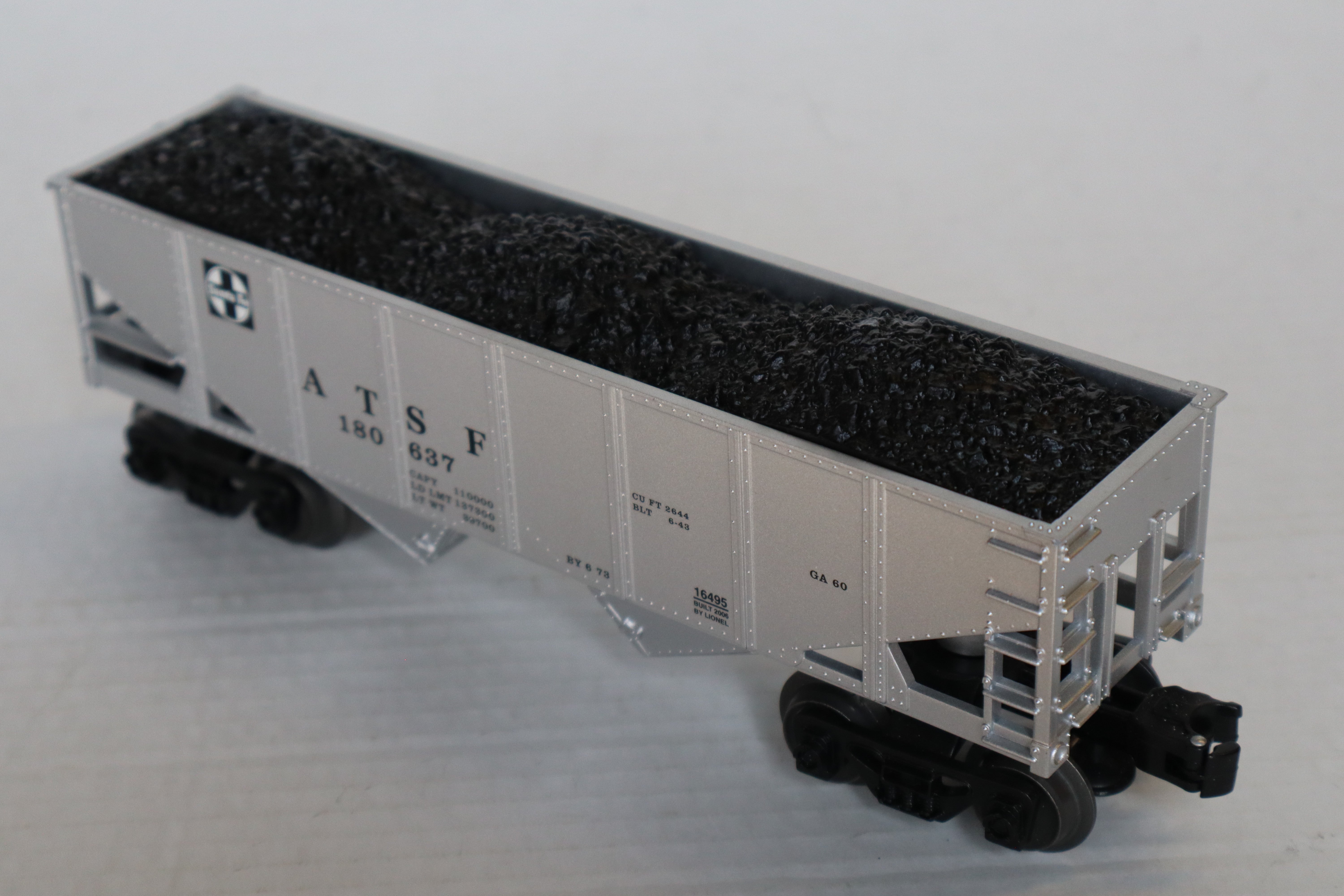 Lionel ATSF Hopper Car w/ Coal Load #180637-Second hand-M8208