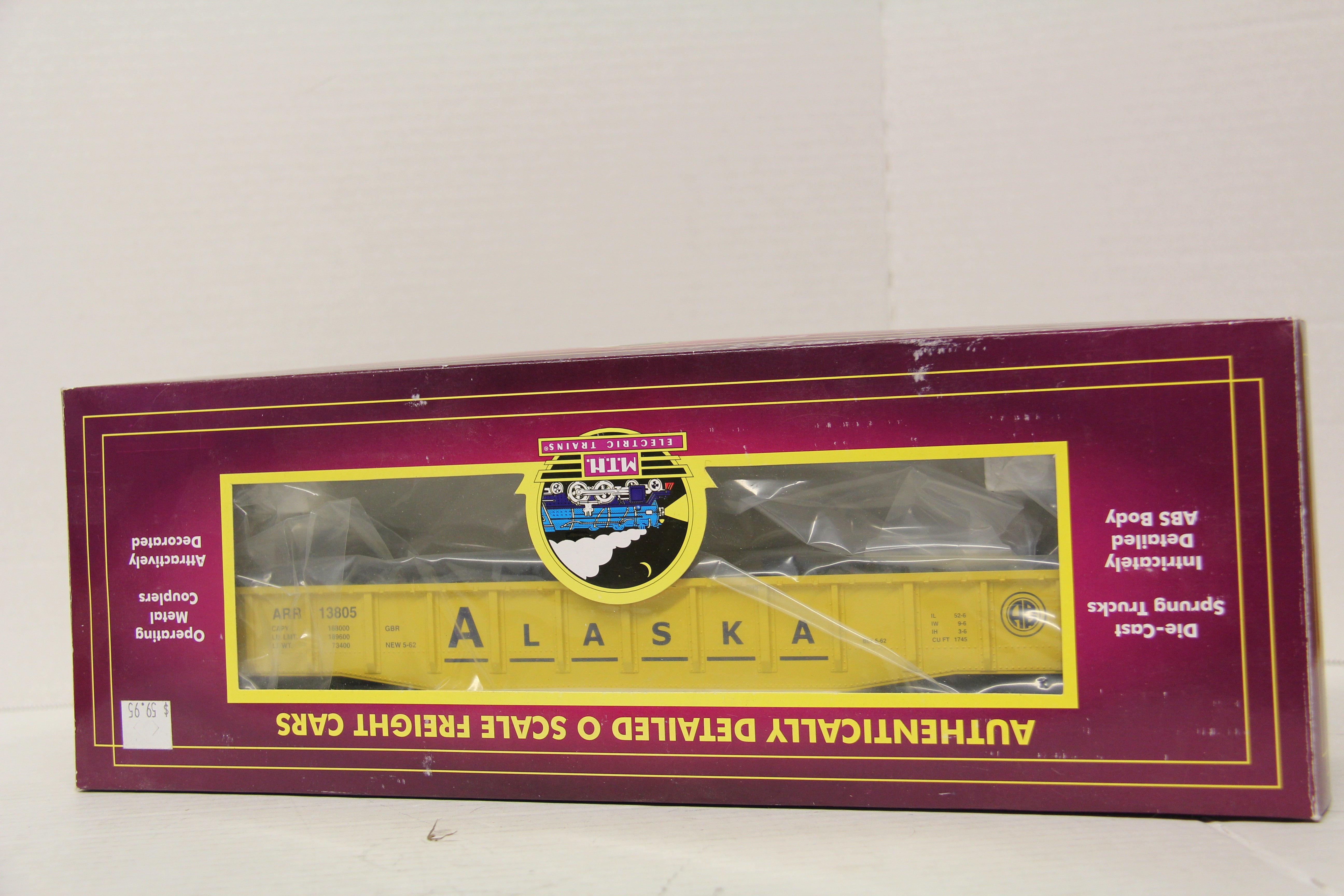 MTH 20-98979 Alaska #13805 Gondola Car w/ Junk Load-Second hand-M5609