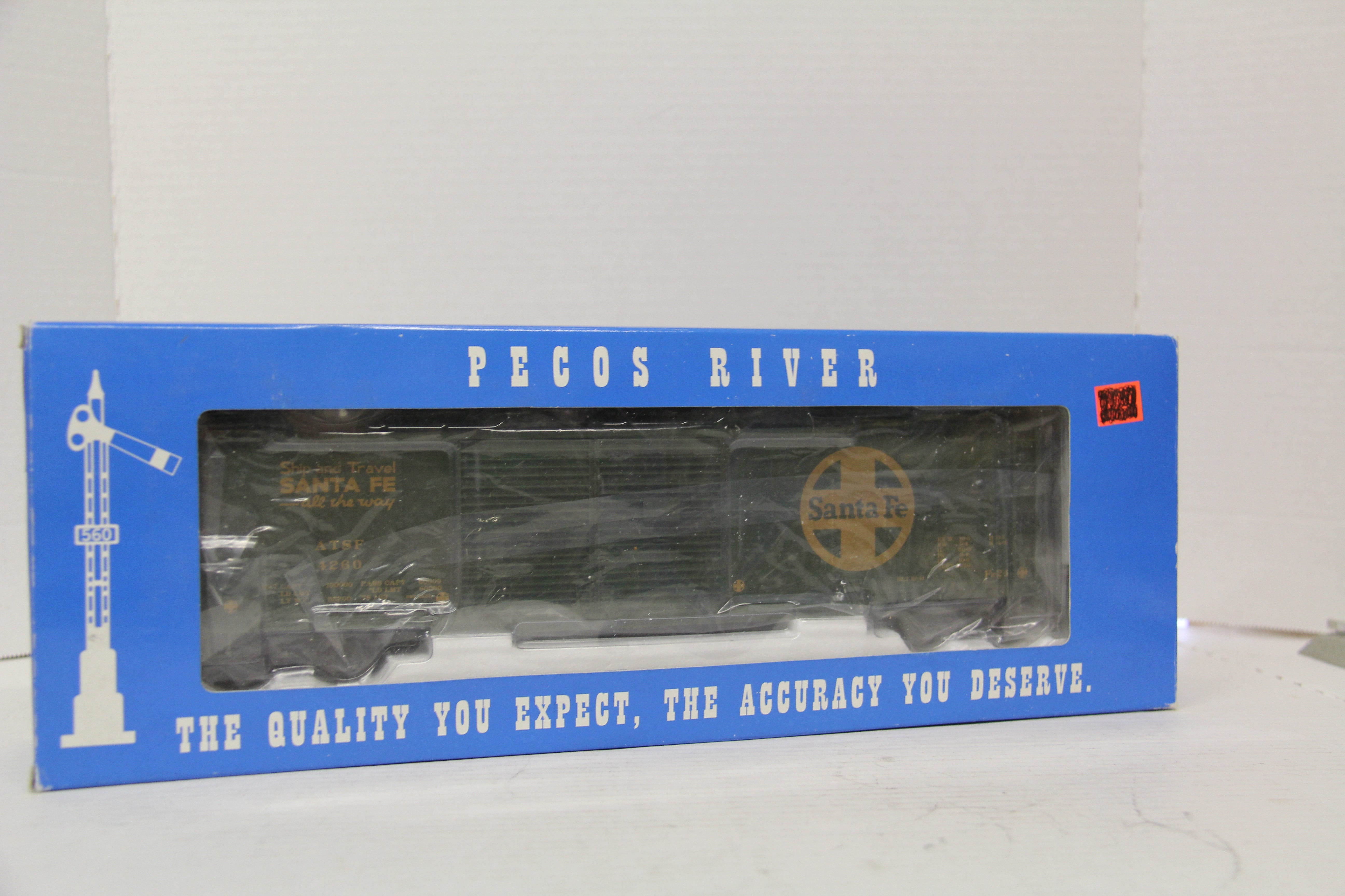 Pecos River HR-0102-1 Santa Fe FE-24 Double Door Hi-Rail Box Car-Second hand-M5615