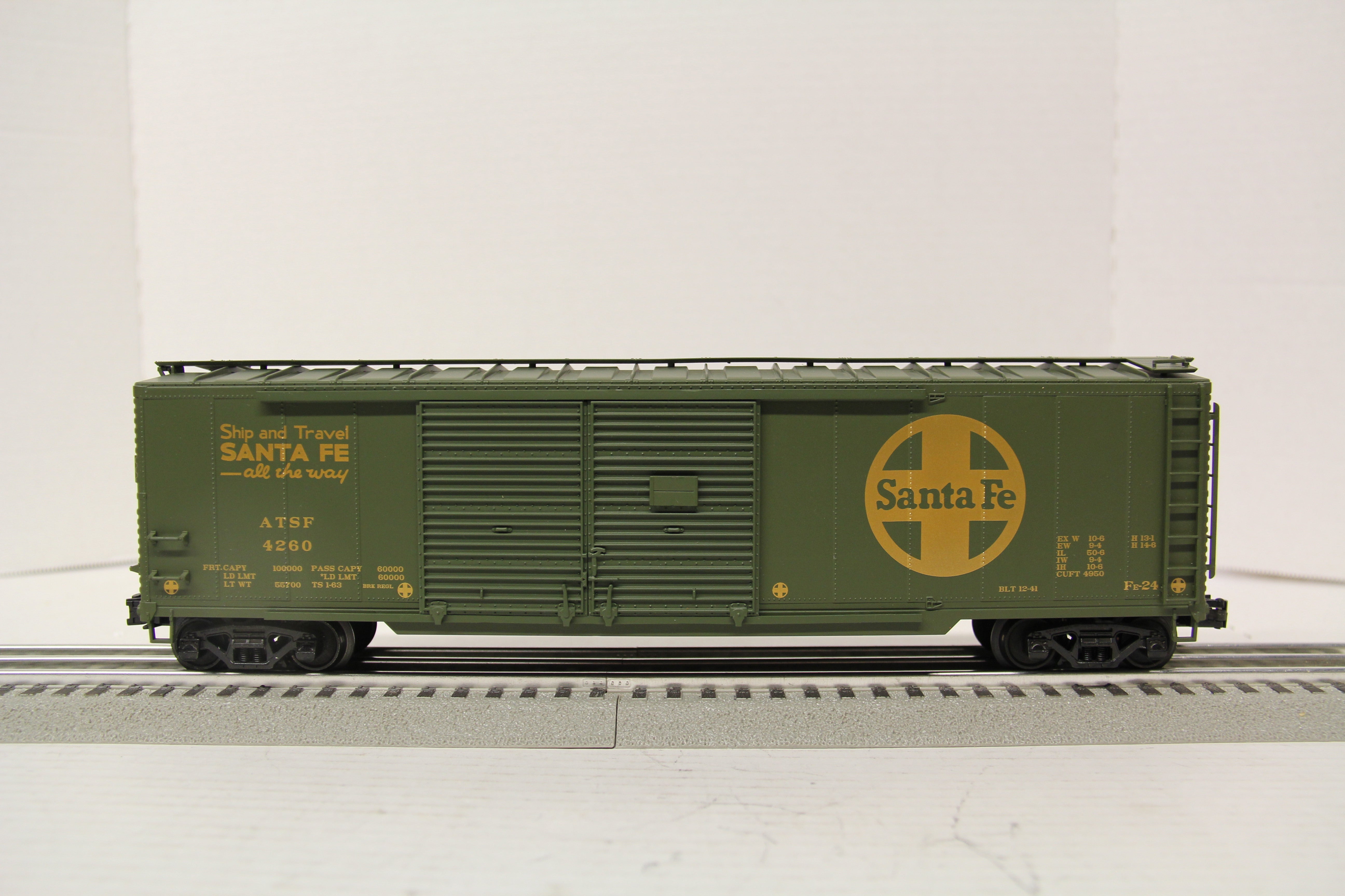 Pecos River HR-0102-1 Santa Fe FE-24 Double Door Hi-Rail Box Car-Second hand-M5615