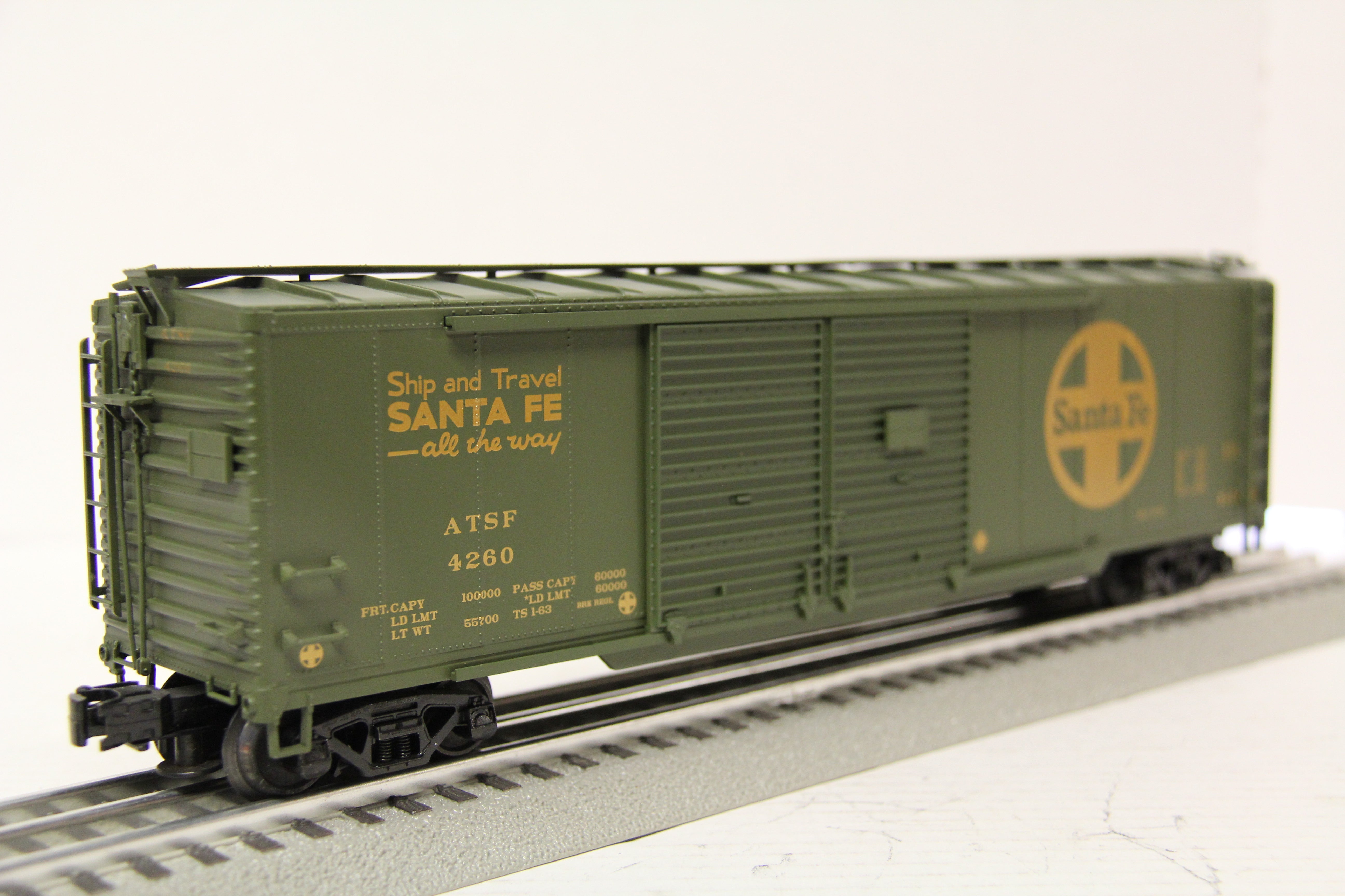 Pecos River HR-0102-1 Santa Fe FE-24 Double Door Hi-Rail Box Car-Second hand-M5615