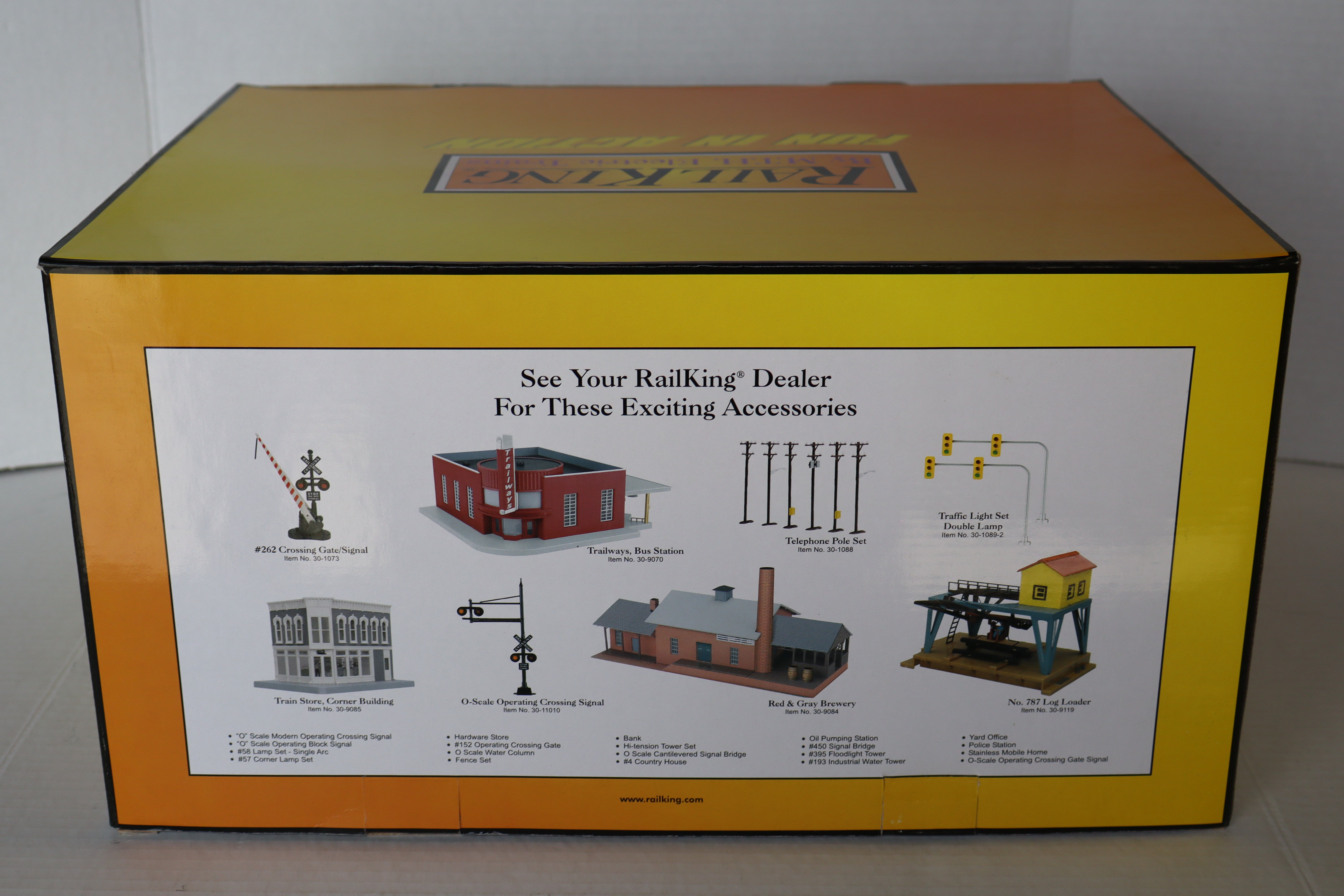 Rail King 30-90007 Public Works Building Gray & White-Second hand-M8229