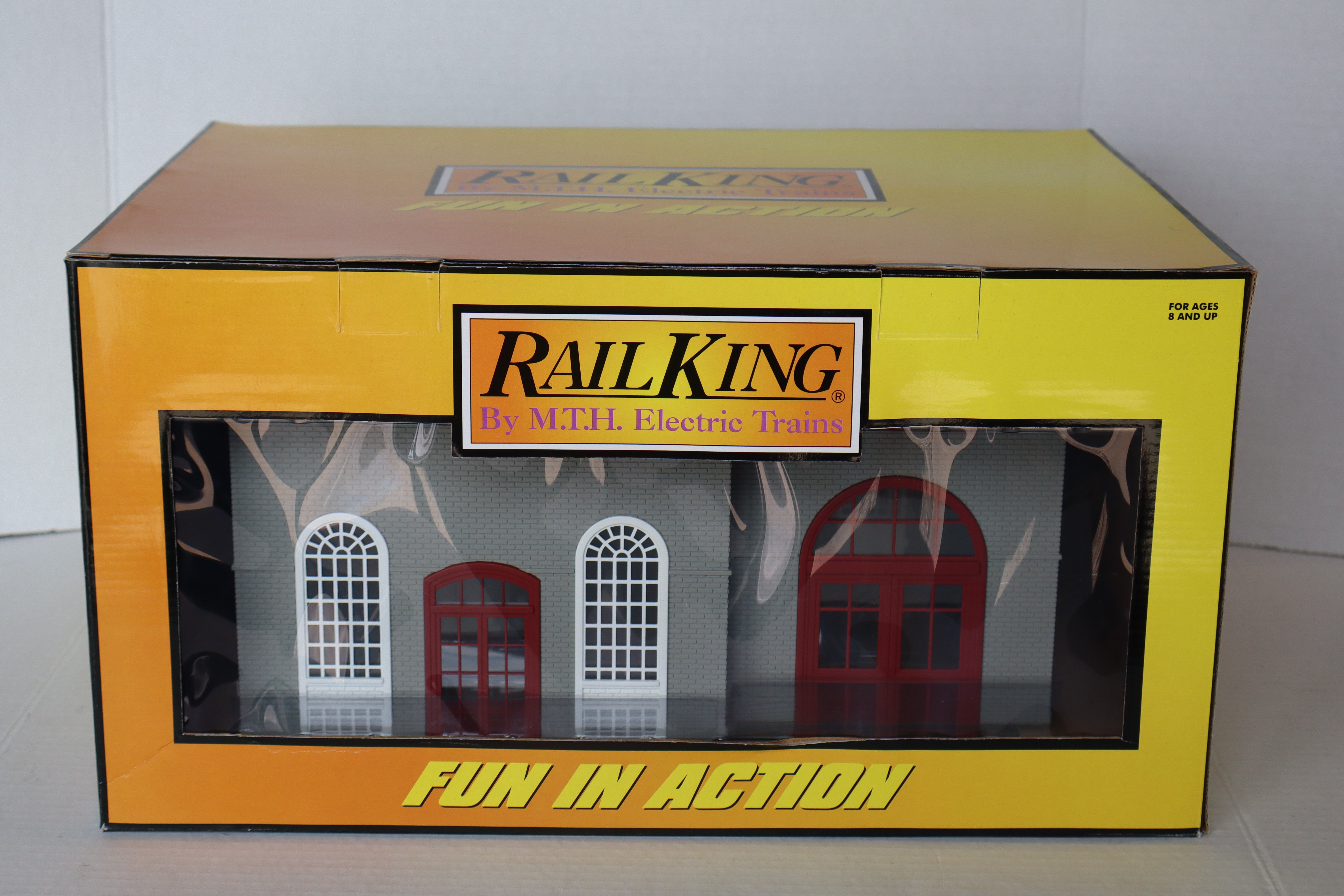 Rail King 30-90007 Public Works Building Gray & White-Second hand-M8229