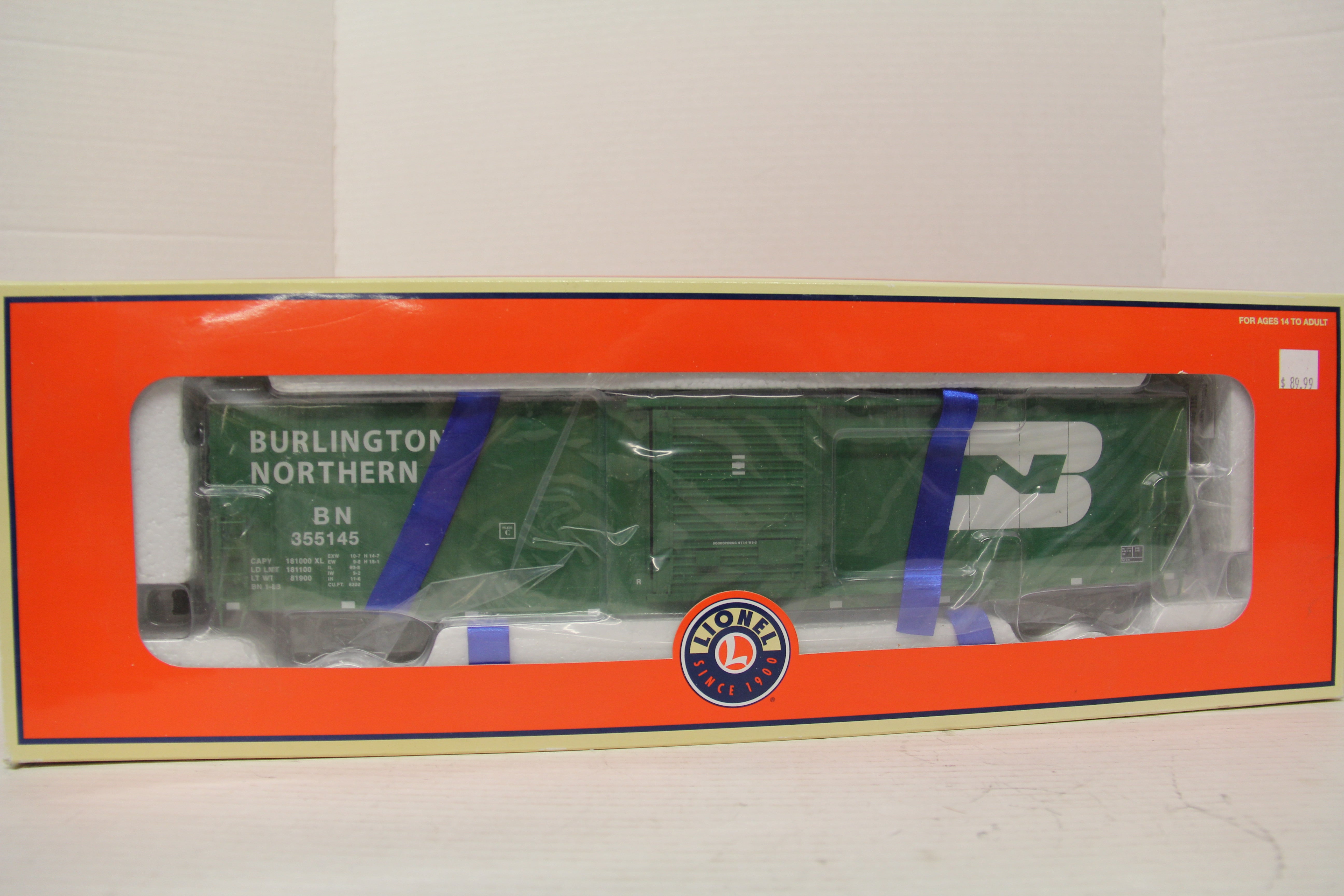 Lionel 6-82658 Burlington Northern 60' Boxcar #355145-Second hand-M5618