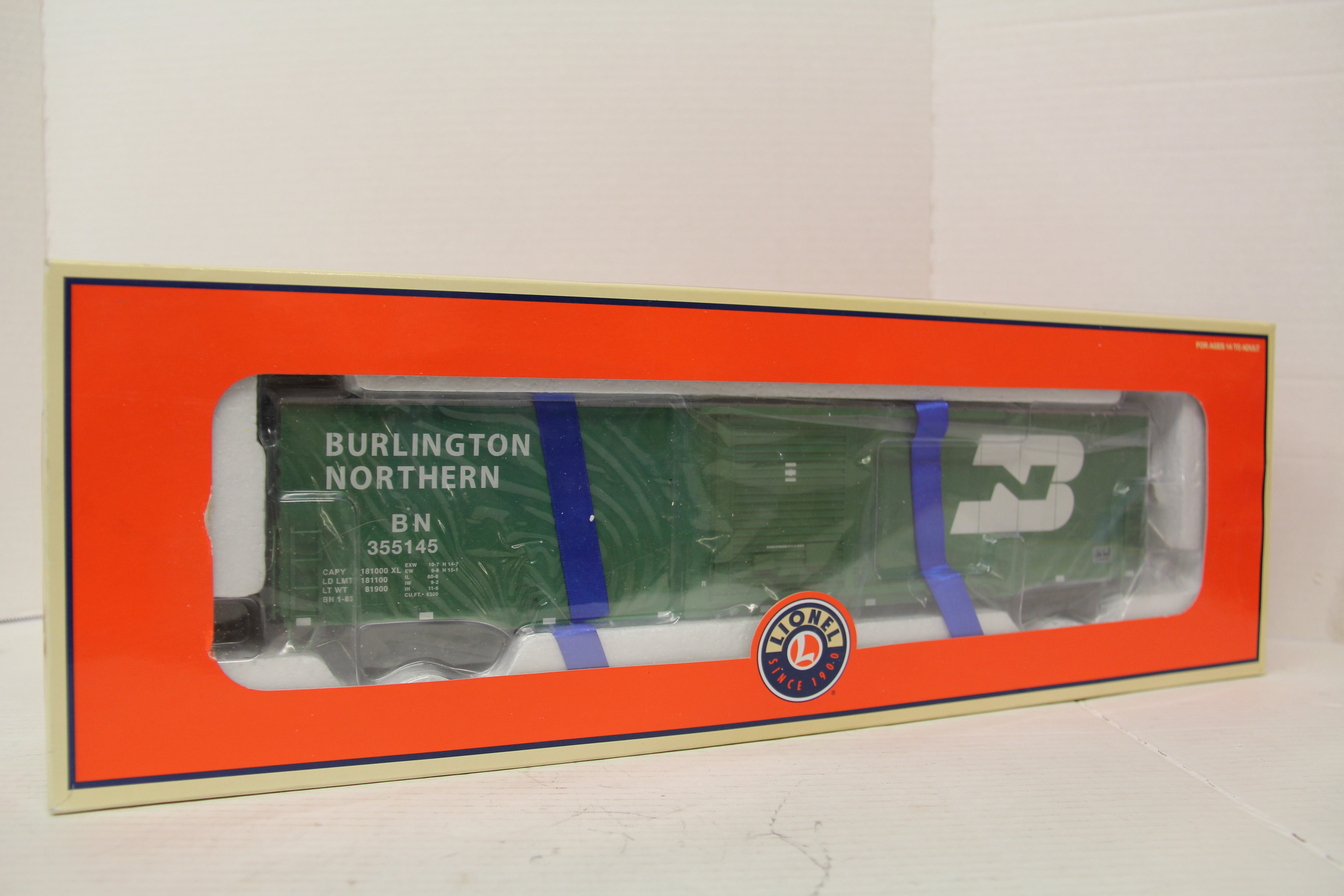 Lionel 6-82658 Burlington Northern 60' Boxcar #355145-Second hand-M5619