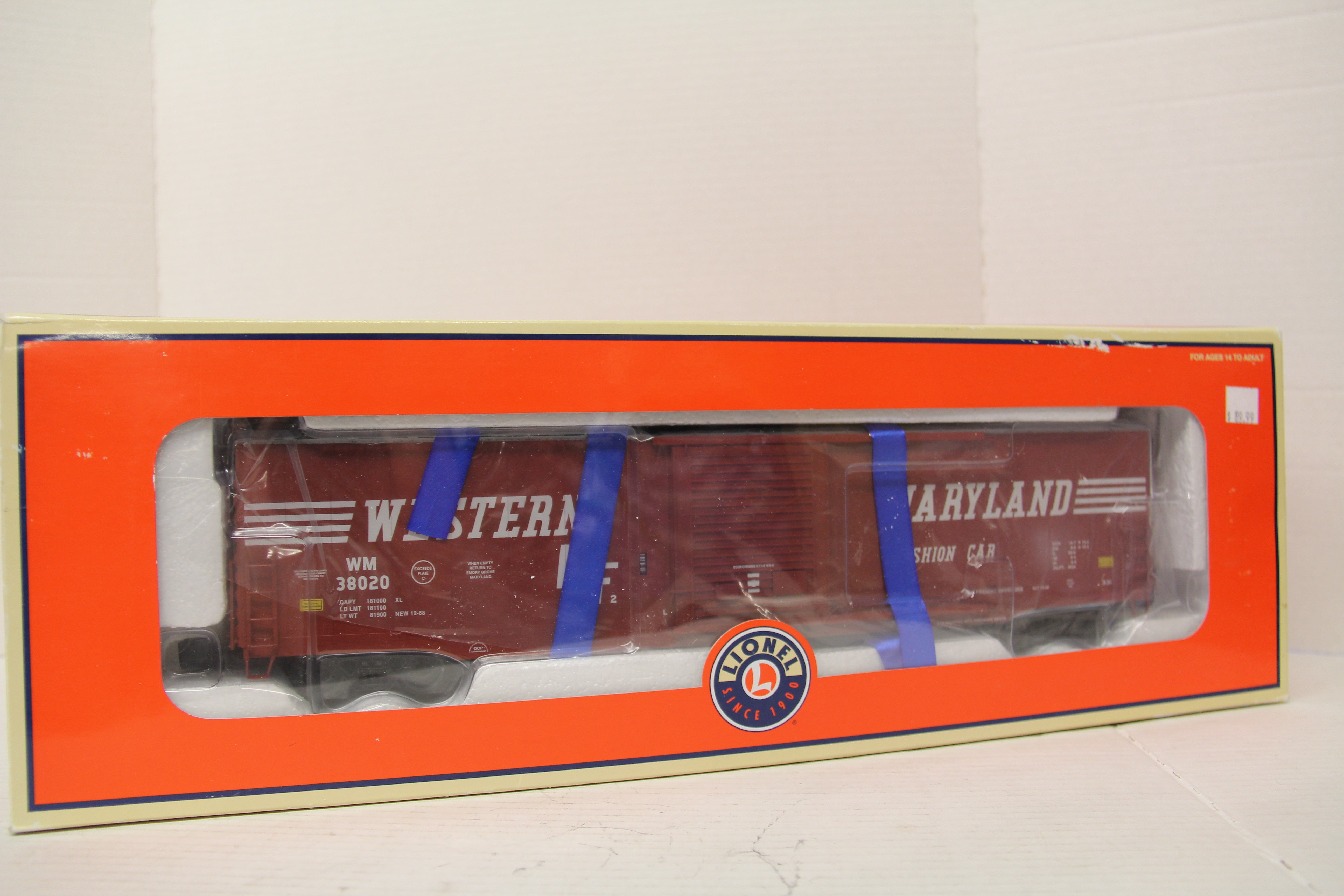 Lionel 6-82657 Western Maryland 60' Boxcar #38020-Second hand-M5624