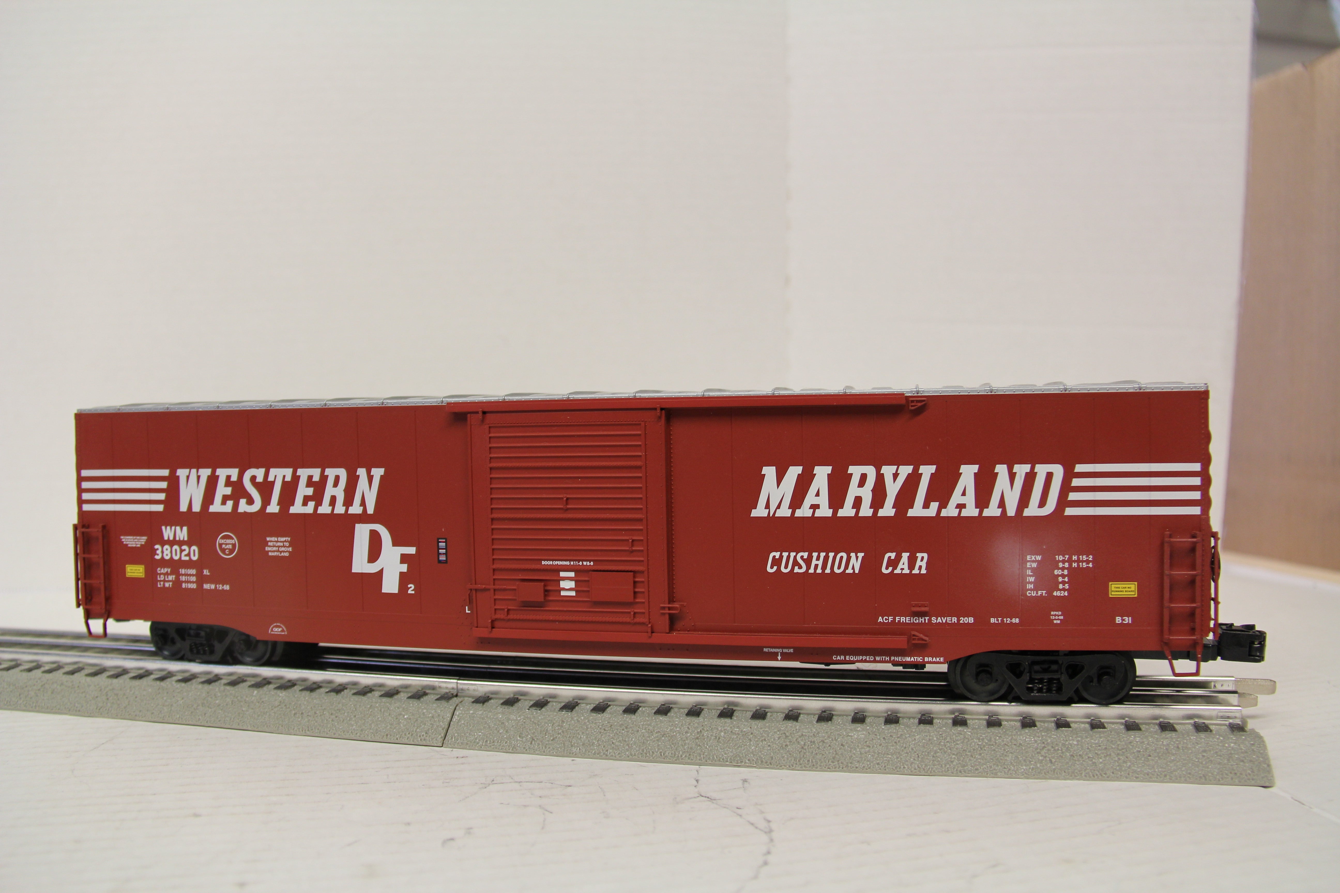 Lionel 6-82657 Western Maryland 60' Boxcar #38020-Second hand-M5624